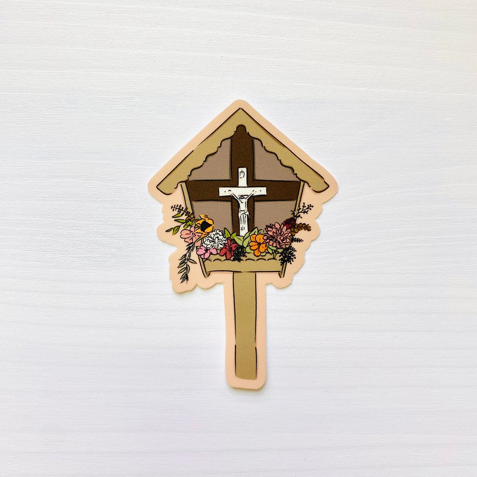 Jesus Garden Shrine Sticker