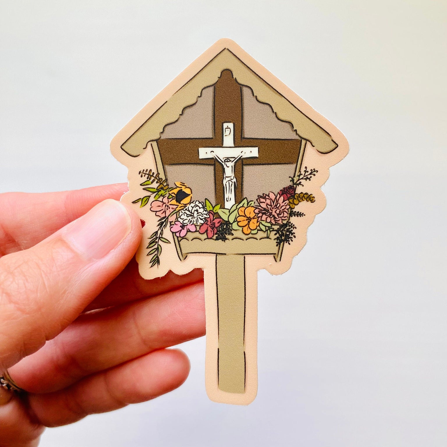 Jesus Garden Shrine Sticker