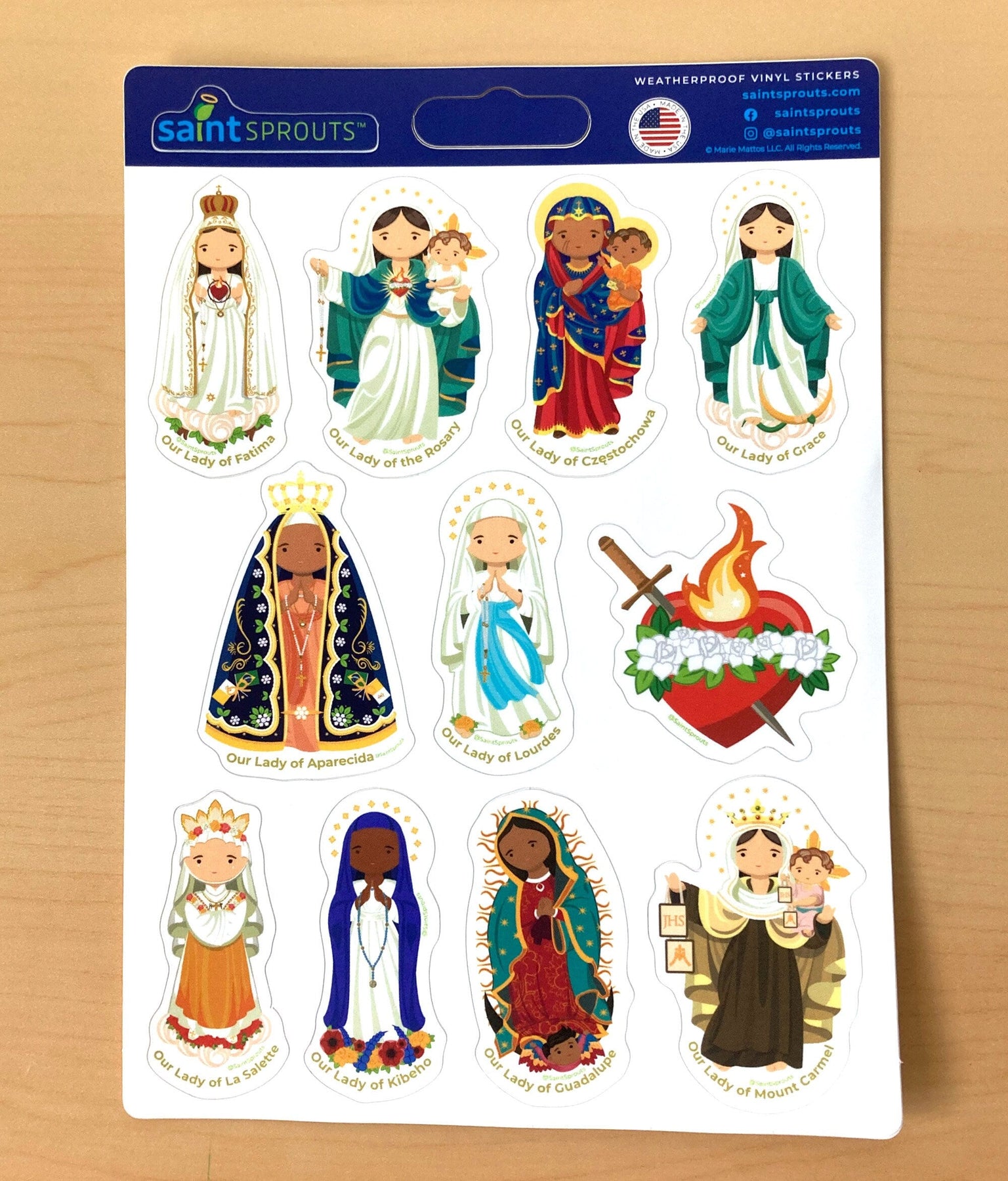 Marian Sticker Sheet