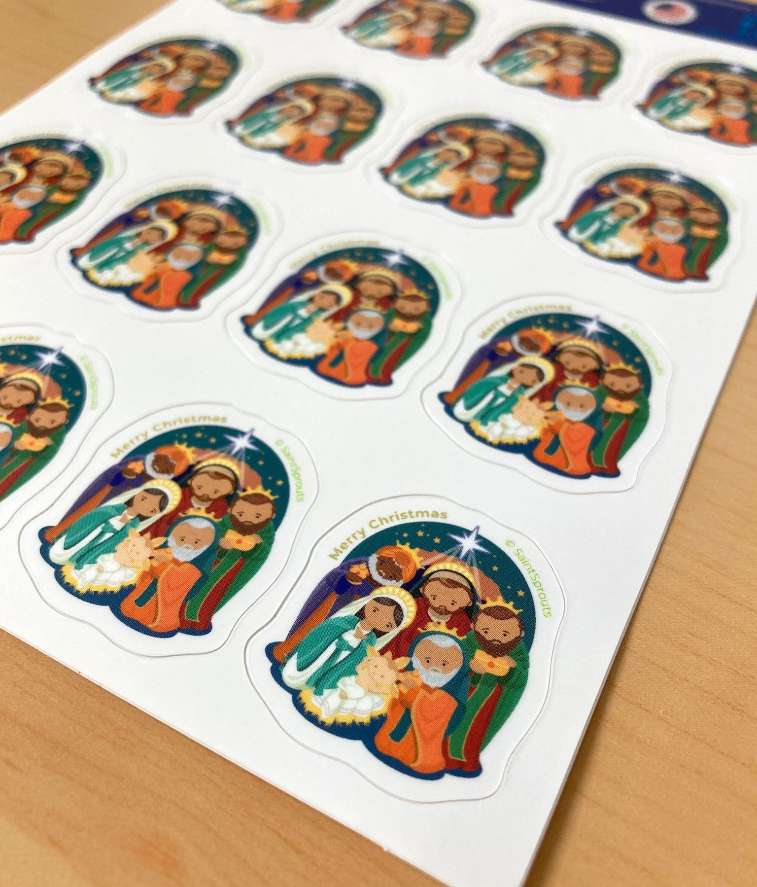 Merry Christmas / Nativity Sticker Sheet