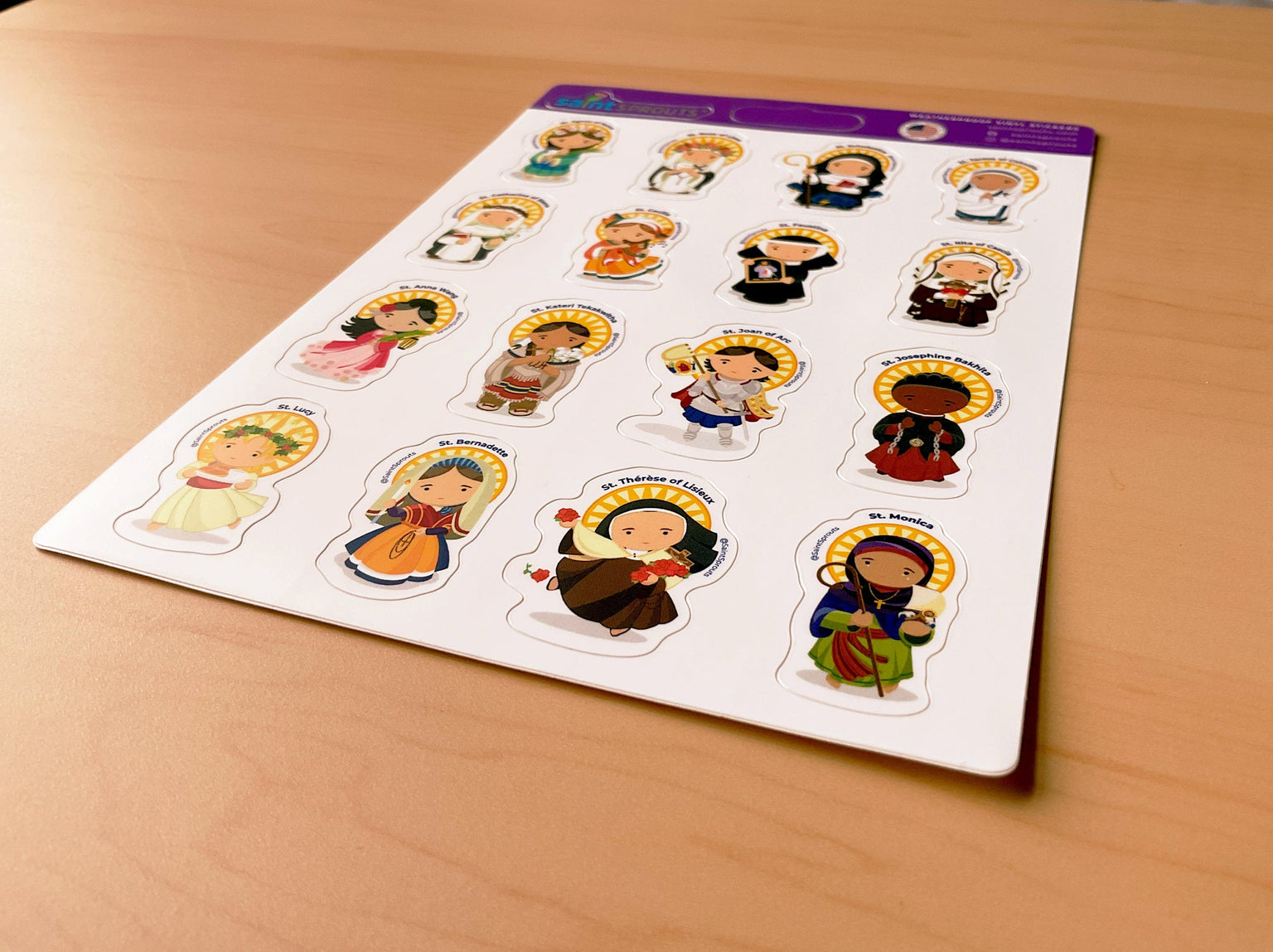 Female Saints Sticker Sheet / Girl Saints