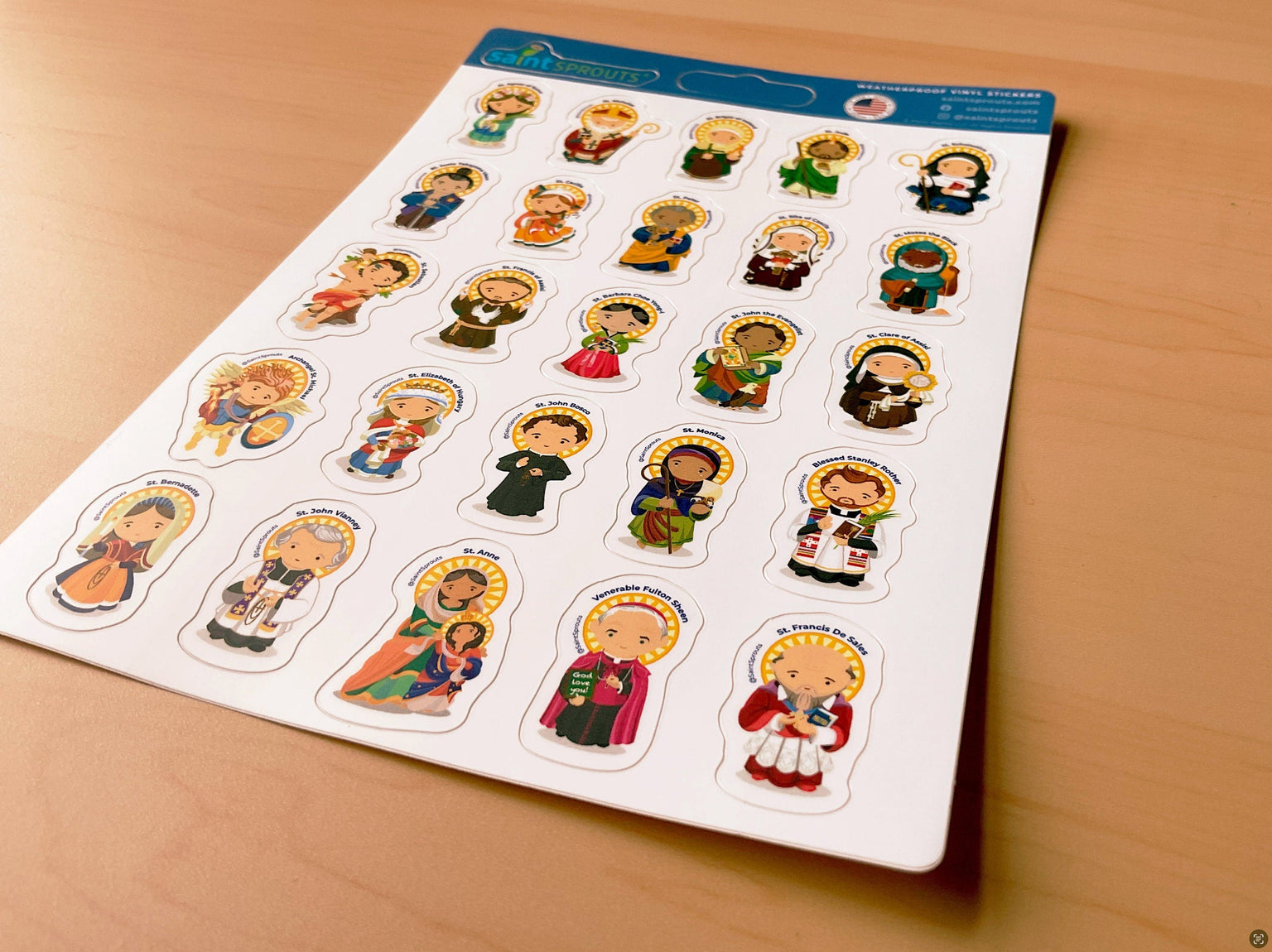 BUNDLE: Saint Sticker Sheets - VERSION 1 & VERSION 2