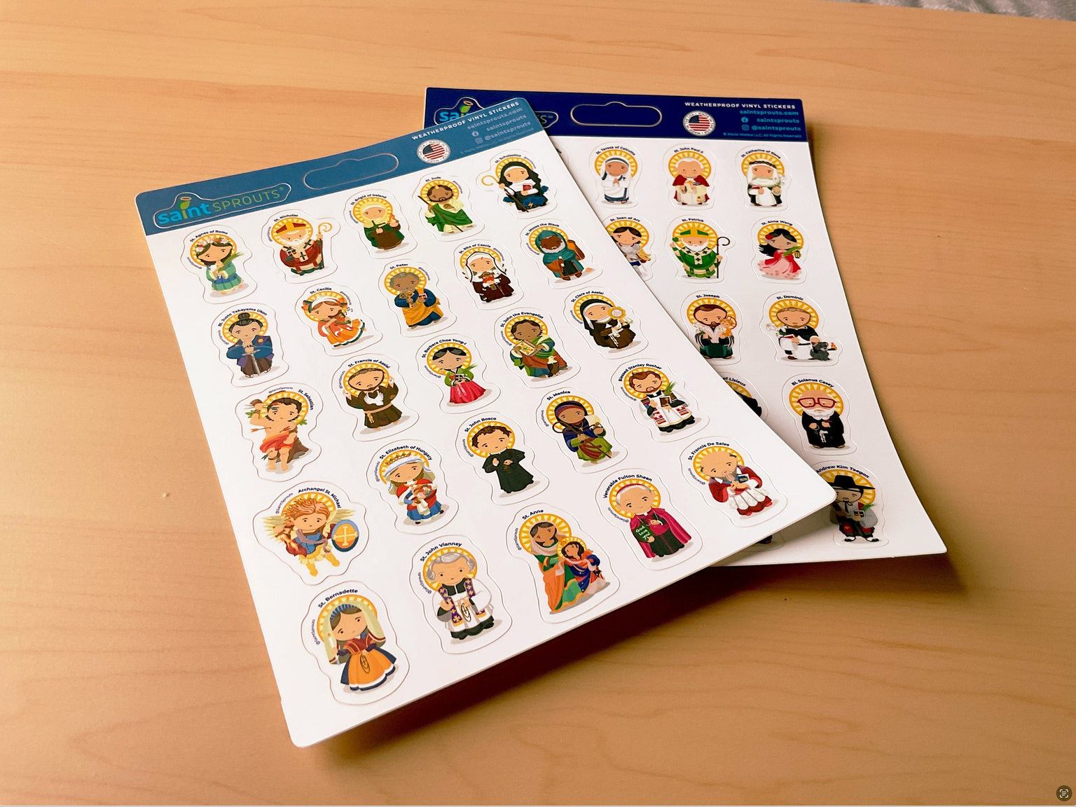 BUNDLE: Saint Sticker Sheets - VERSION 1 & VERSION 2