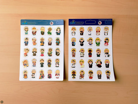 BUNDLE: Saint Sticker Sheets - VERSION 1 & VERSION 2