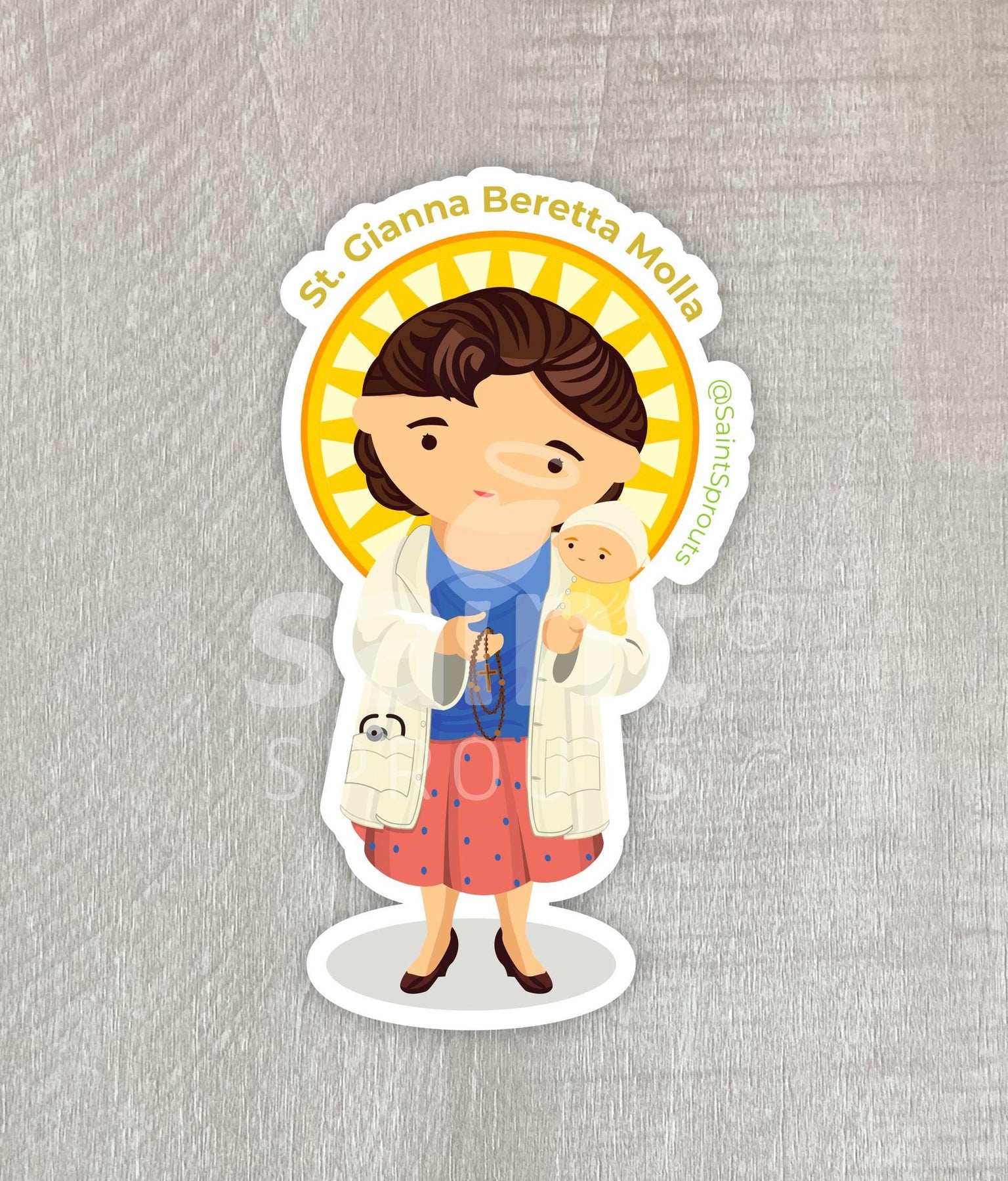 St. Gianna Molla Sticker