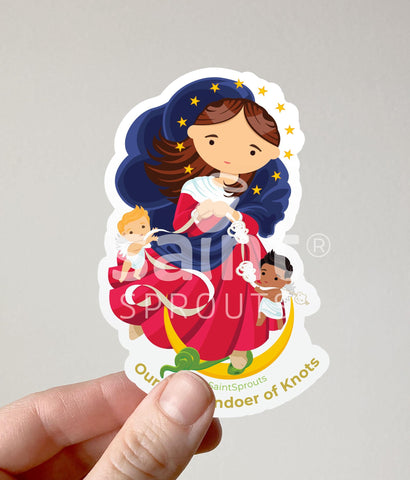 Our Lady Undoer of Knots Sticker / Our Lady Untier of Knots Sticker