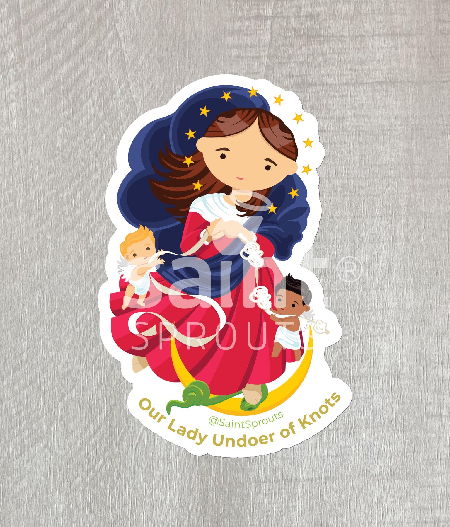 Our Lady Undoer of Knots Sticker / Our Lady Untier of Knots Sticker