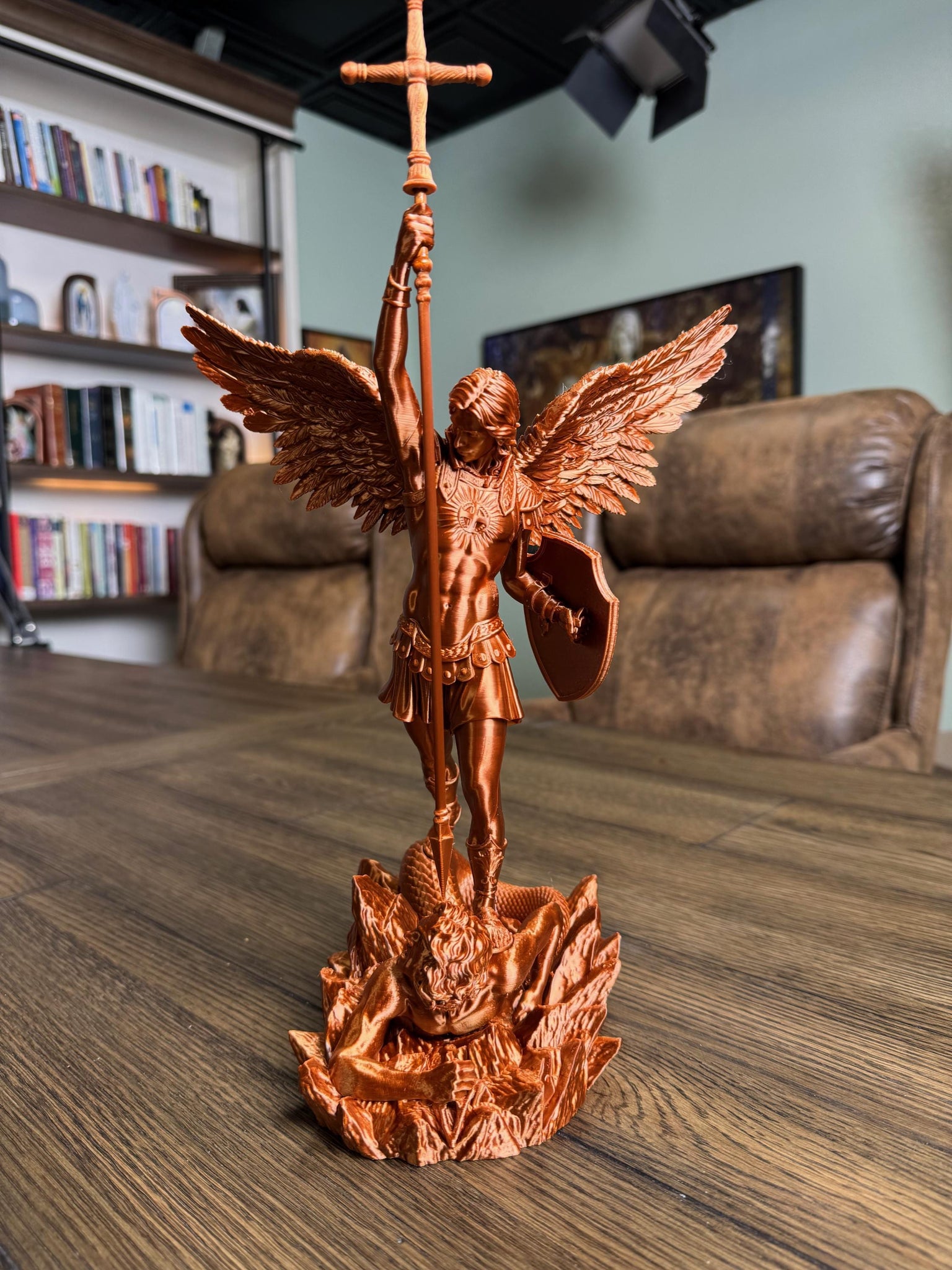 St. Michael the Archangel Statue 3D Printed