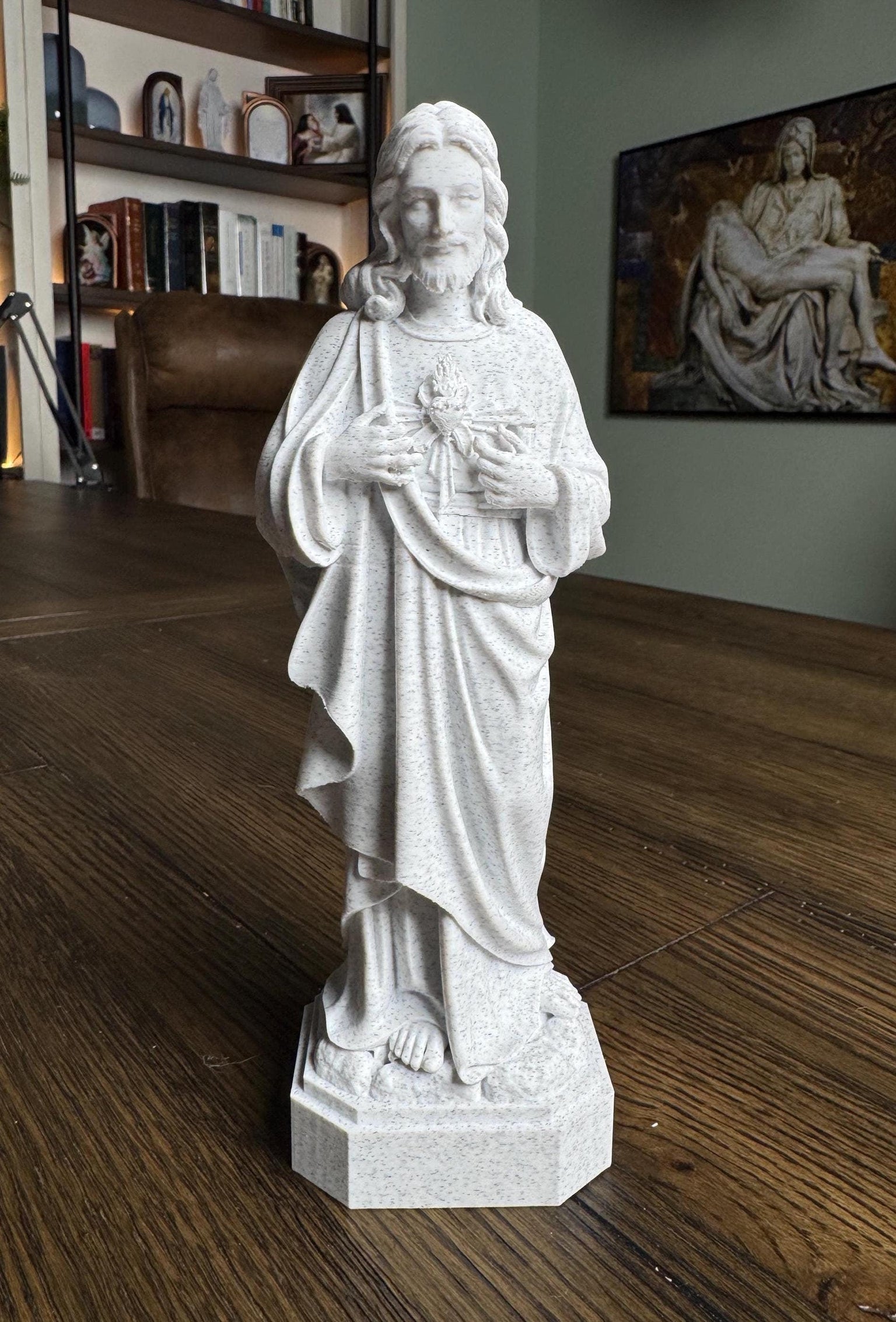 Sacred Heart of Jesus 3D Printed Statue