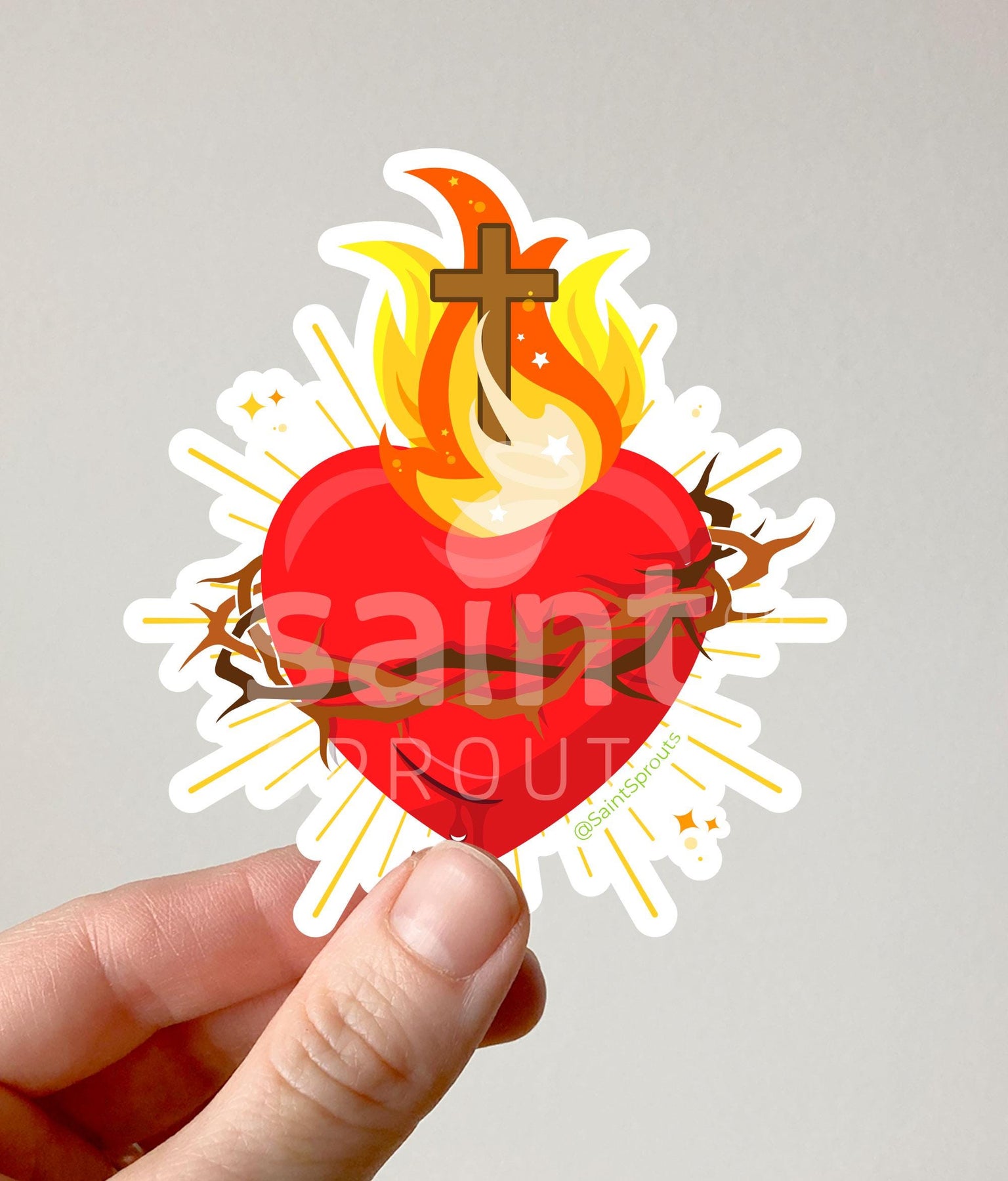 Sacred Heart Stickers / JMJ Sacred Hearts Stickers