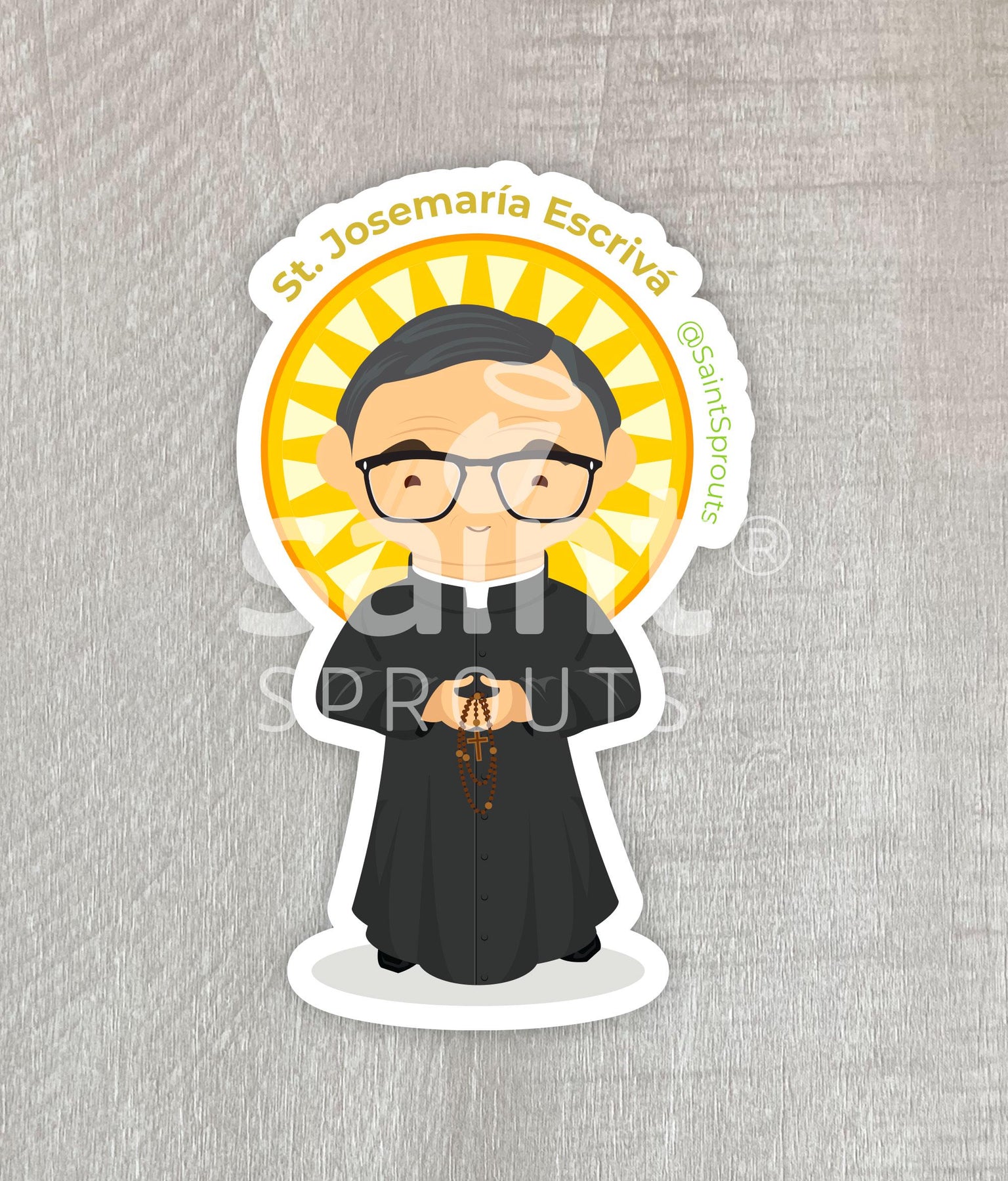 St. Josemaría Escrivá Catholic Sticker –  Opus Dei Sticker