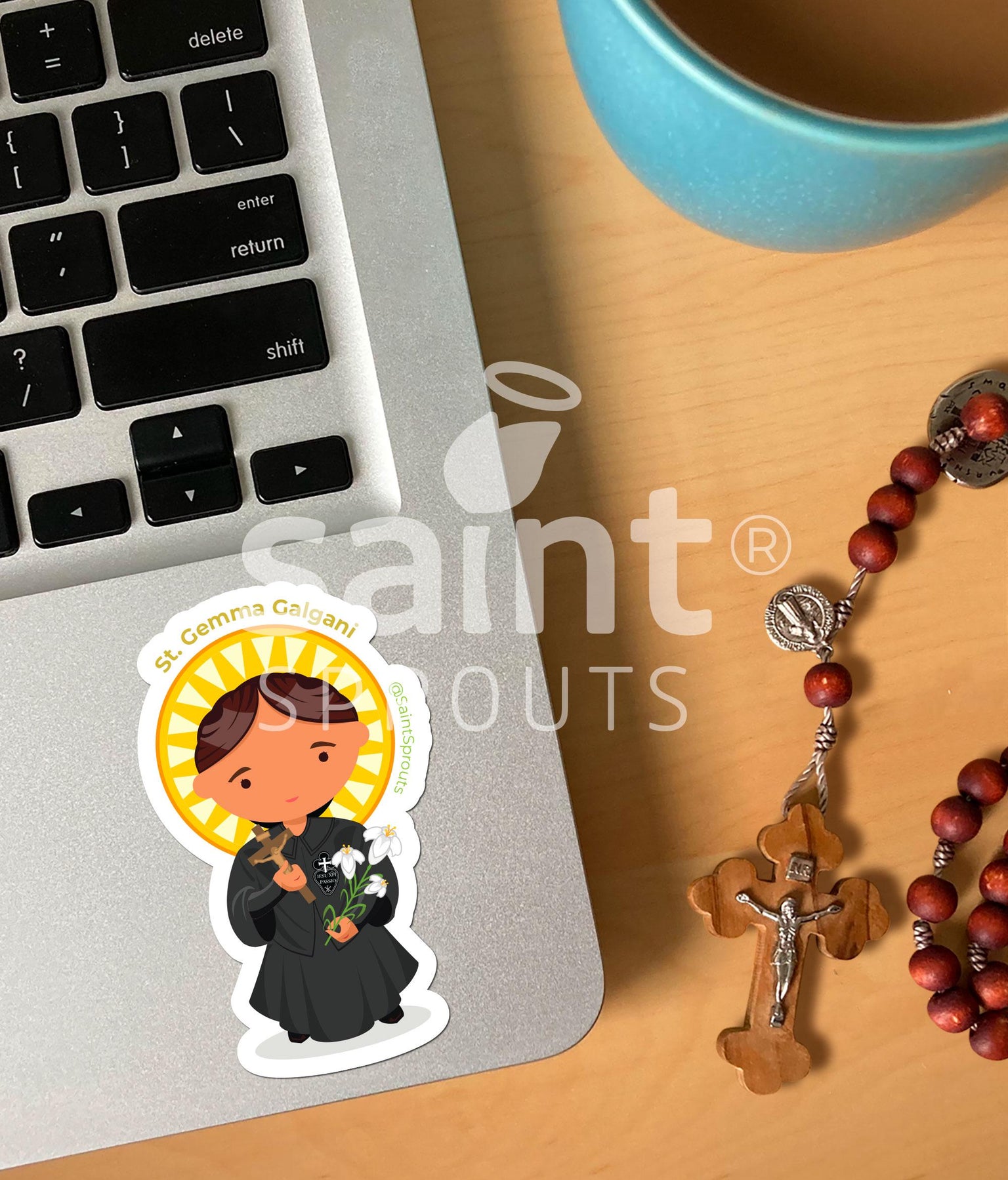 St. Gemma Galgani Catholic Sticker – Catholic Mystic Saint