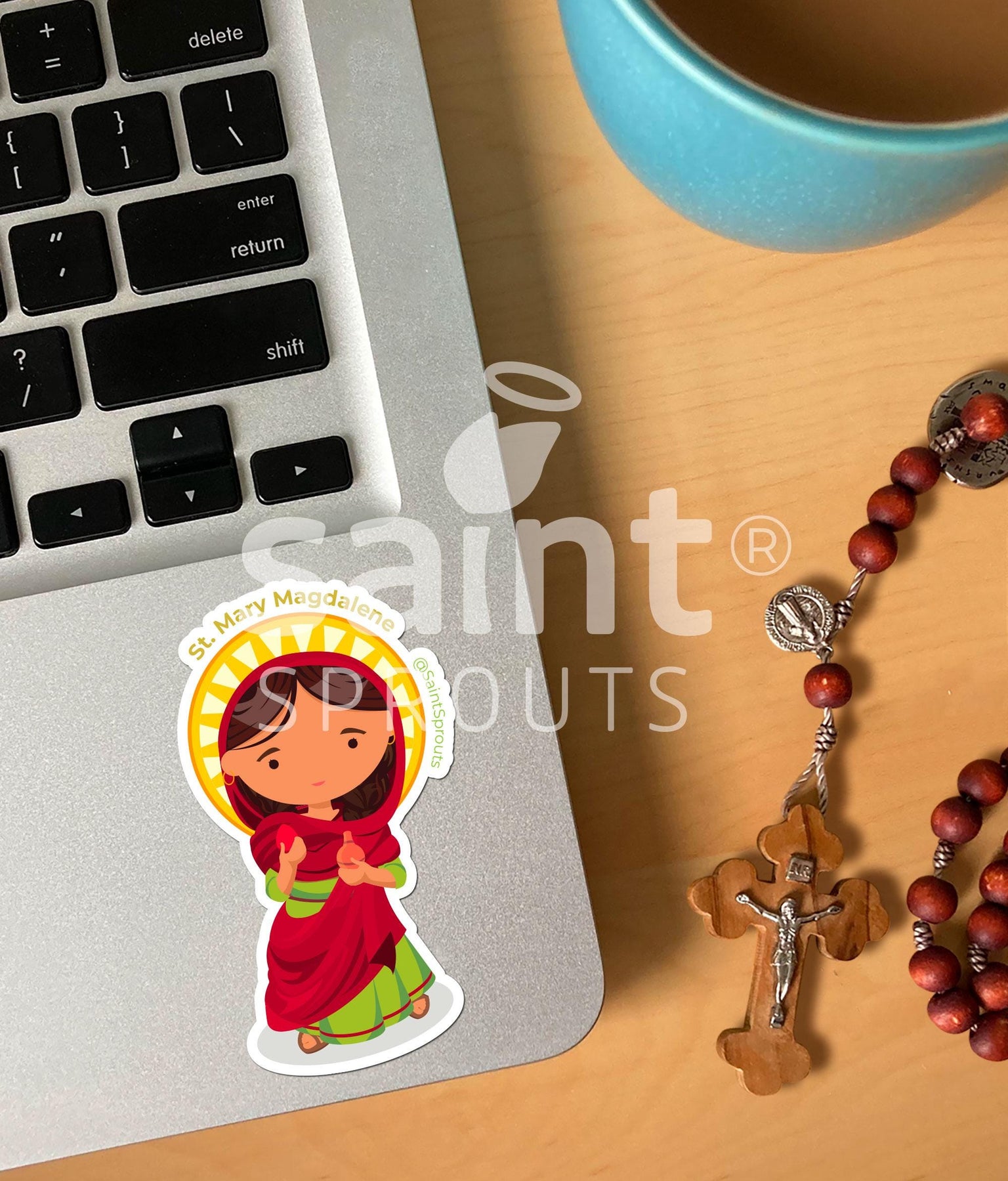 St. Mary Magdalene Catholic Sticker – Patron of Converts & Repentant Sinners