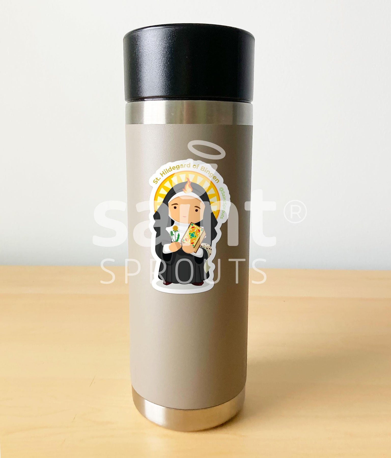 St. Hildegard of Bingen Catholic Sticker – Doctor of the Church