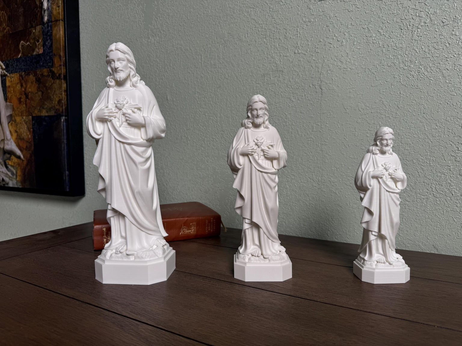 Sacred Heart of Jesus 3D Printed Statue
