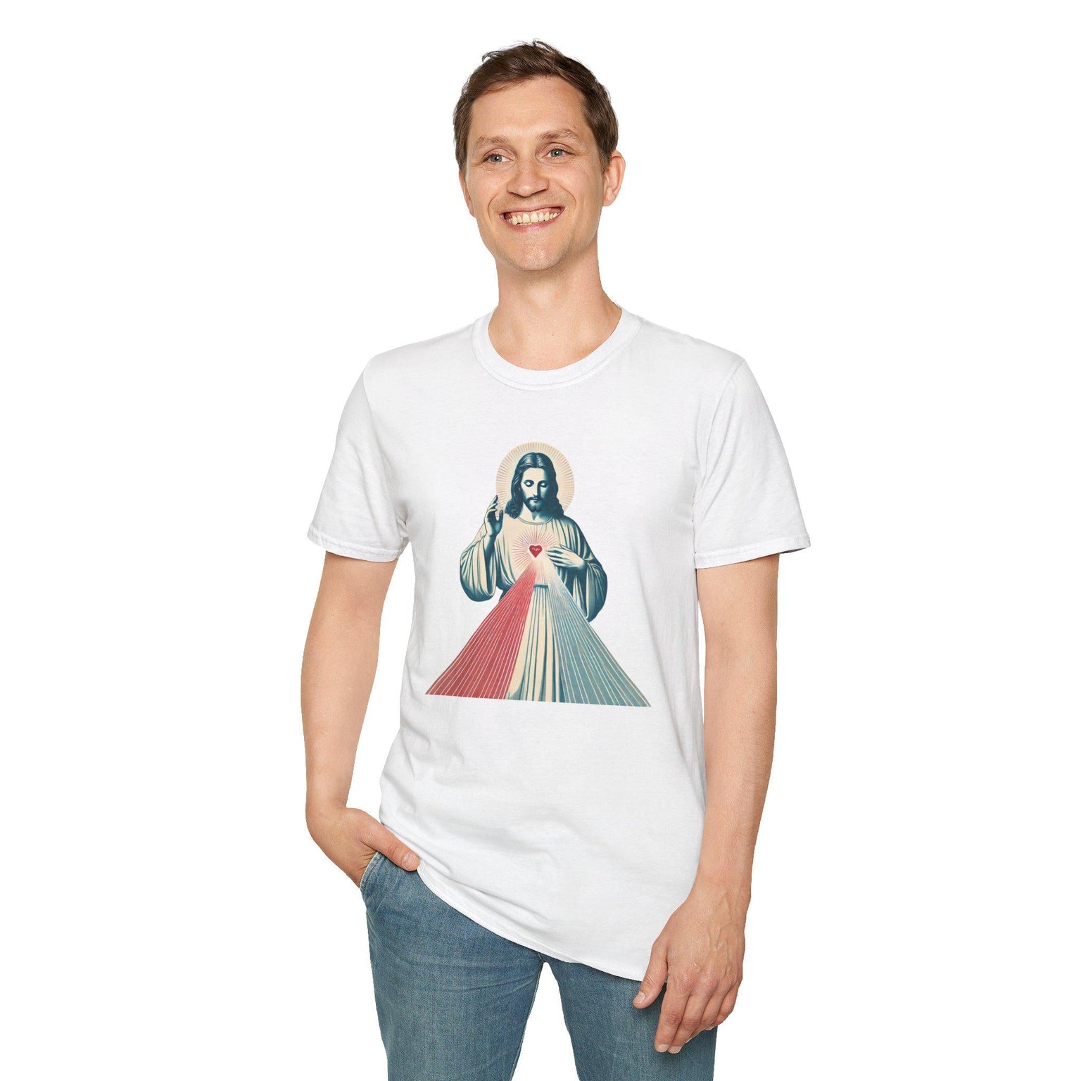 Divine Mercy Graphic TShirt Retro Style