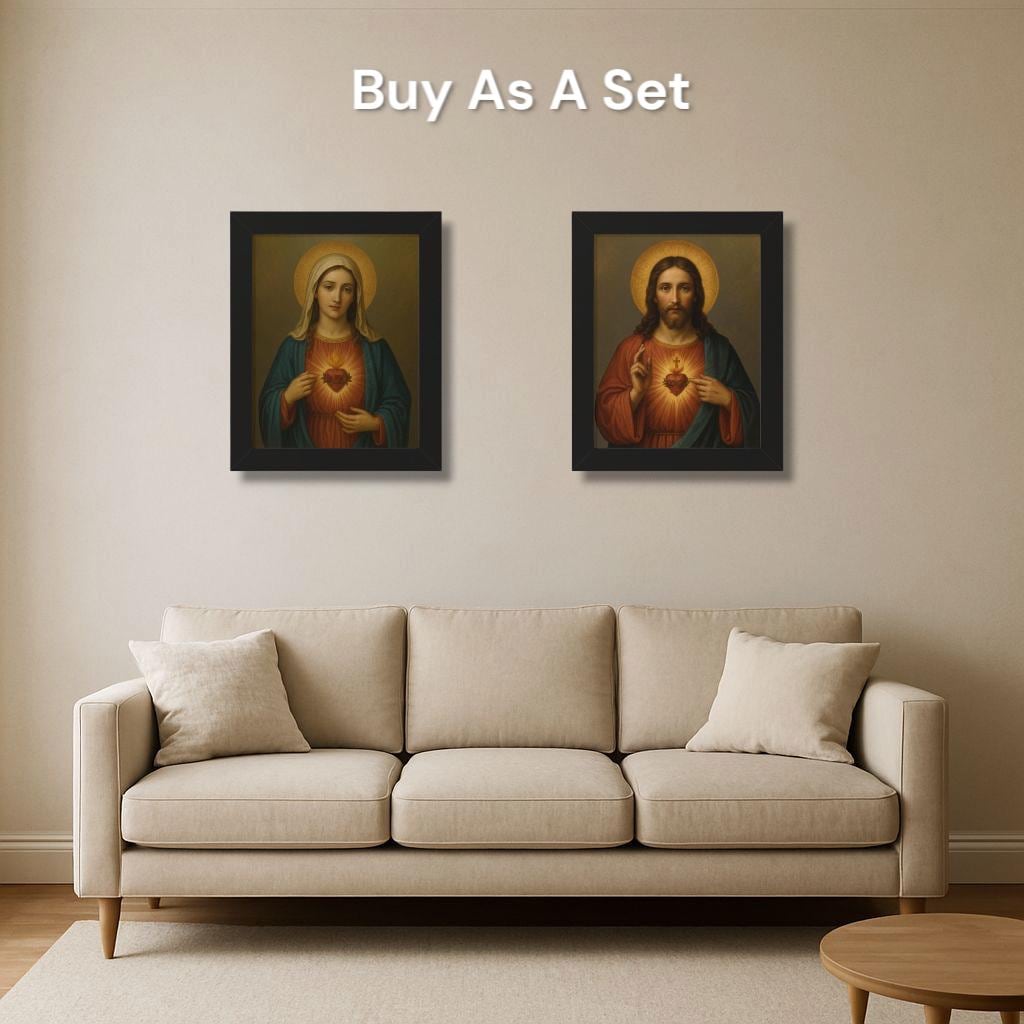 Sacred Heart Framed Wall Decor