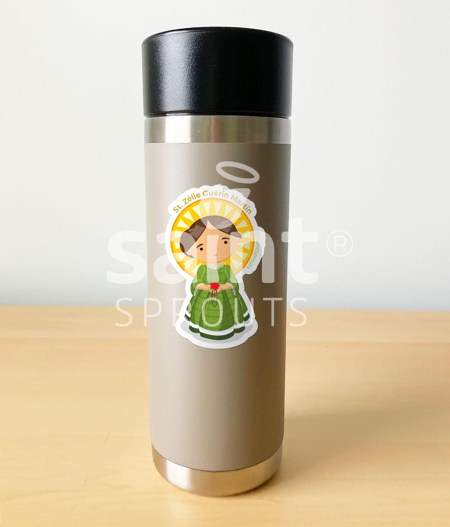 St. Zélie Martin Catholic Sticker – Holy Wife, Mother, and Lace Maker