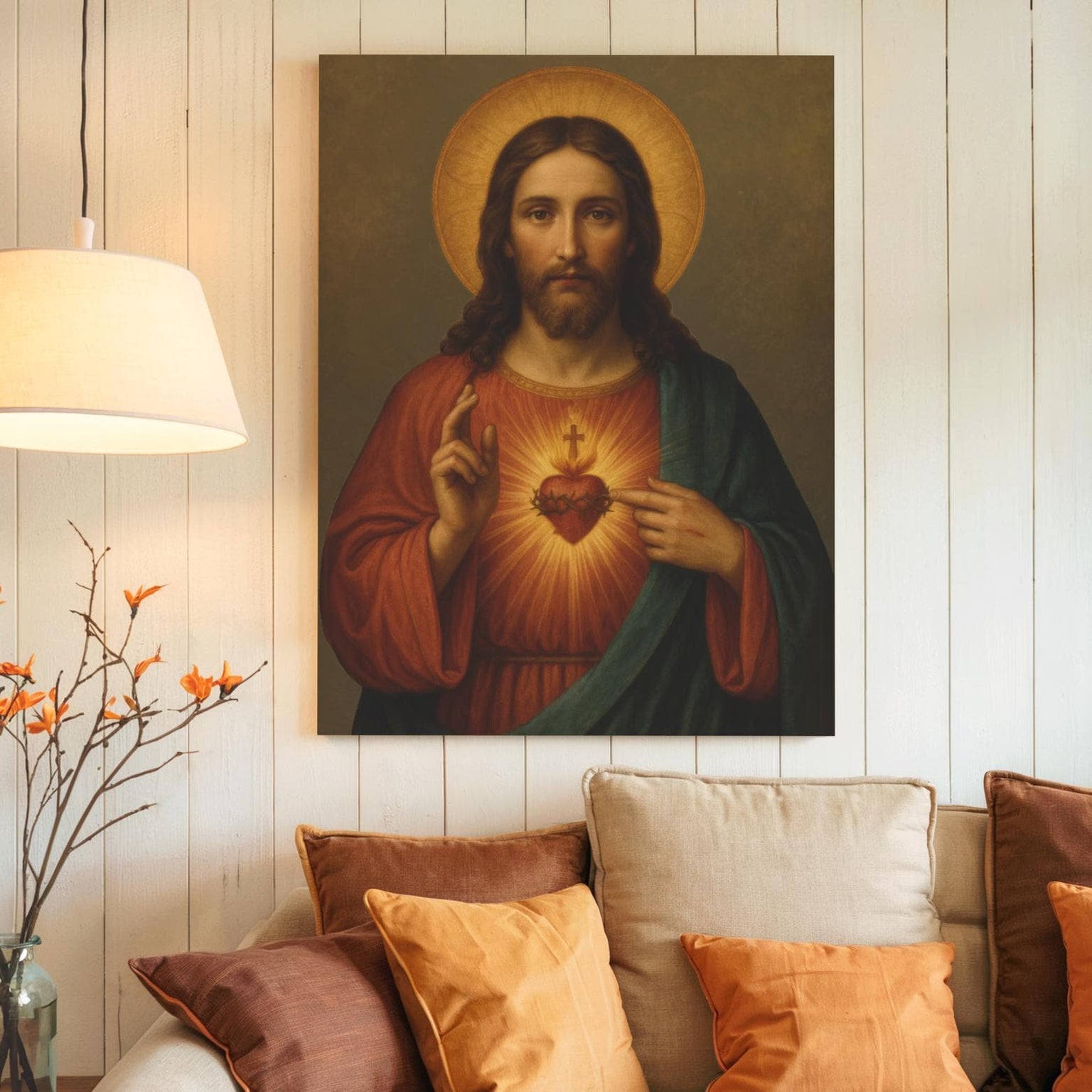 Sacred Heart of Jesus Canvas Wall Art