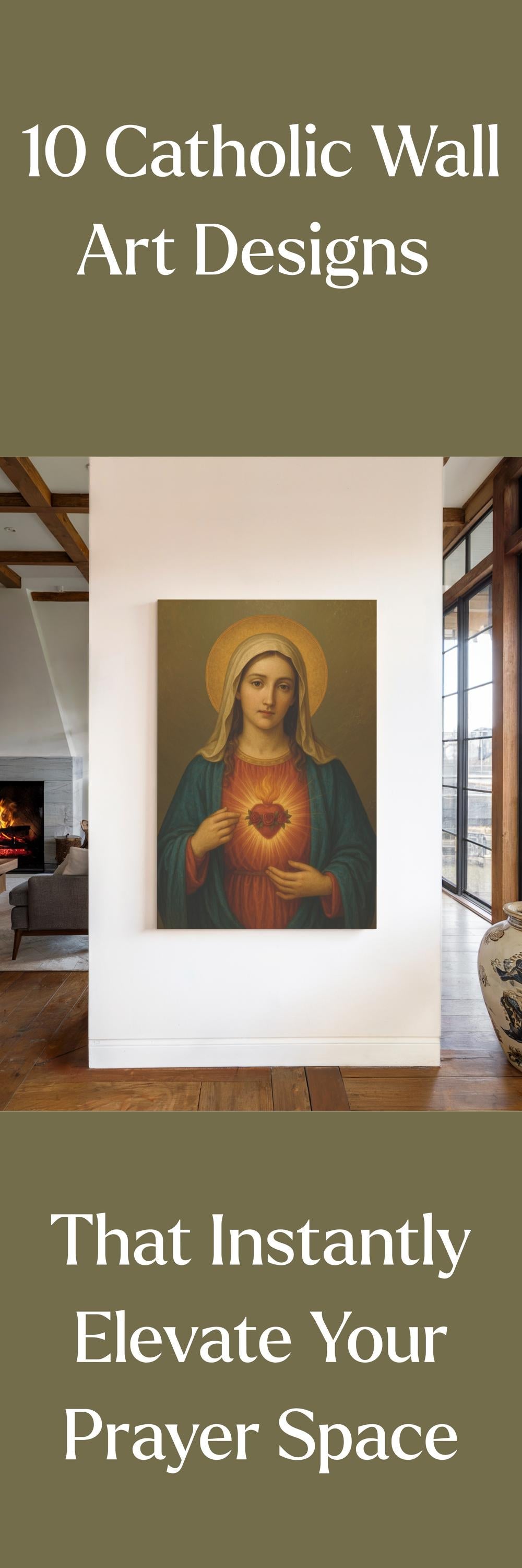 Immaculate Heart of Mary Wall Art Print