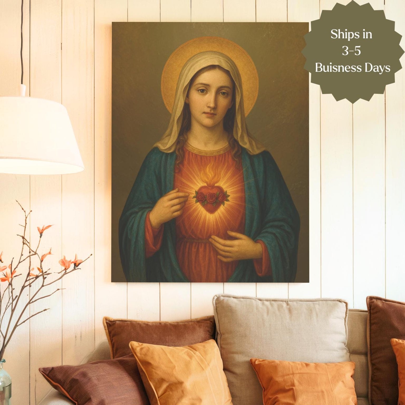 Immaculate Heart of Mary Wall Art Print