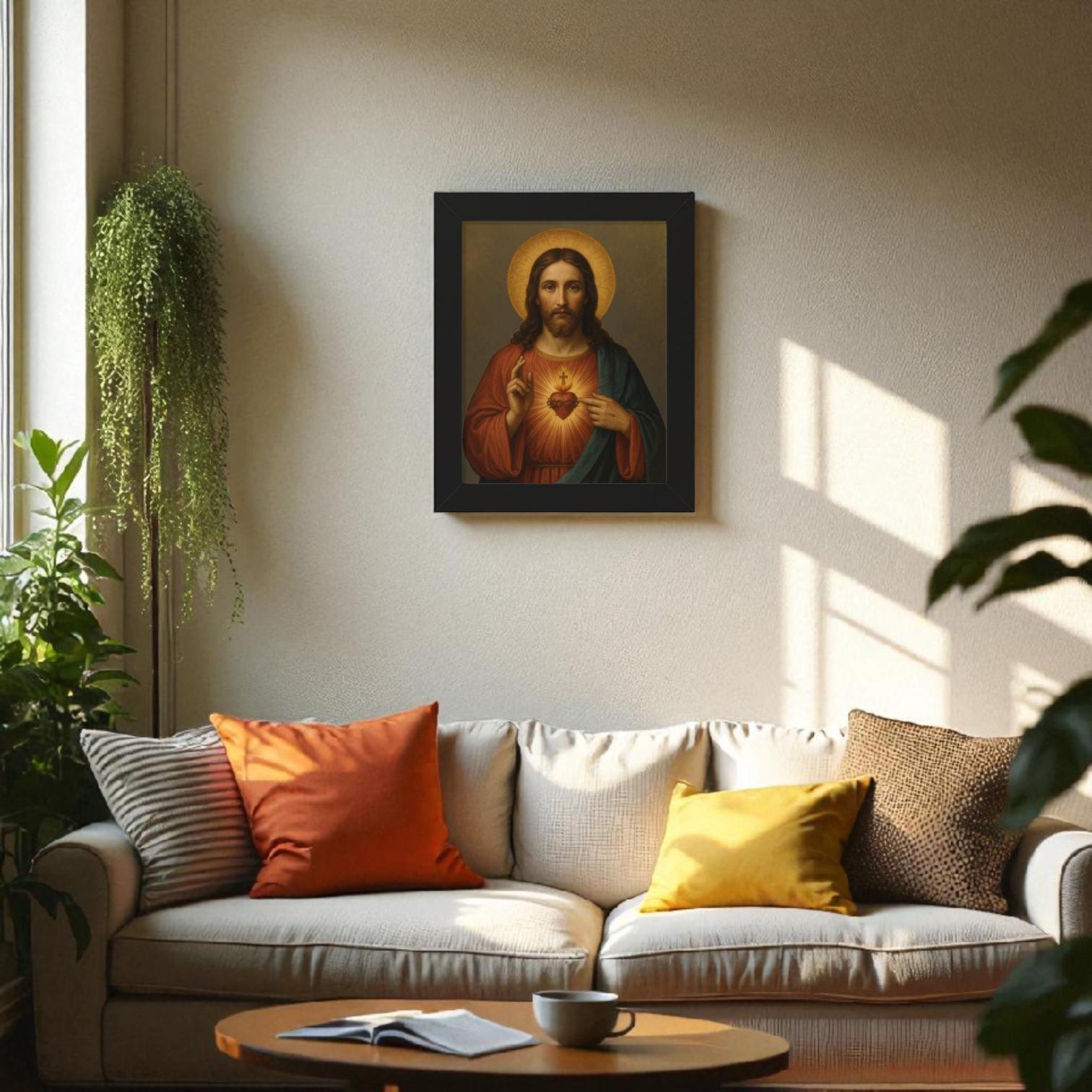 Sacred Heart Framed Wall Decor