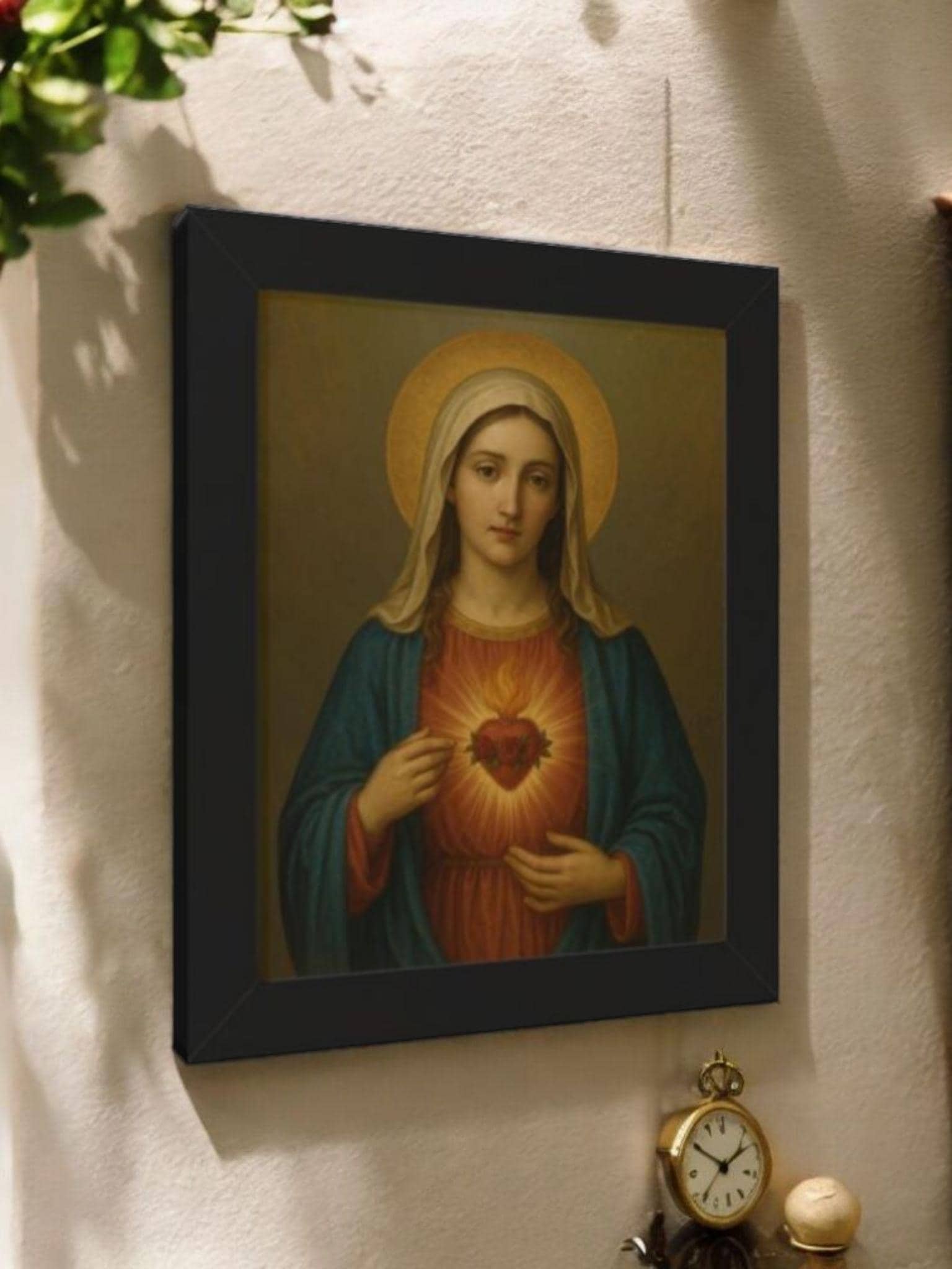 Framed Print Immaculate Heart of Mary Wall Decor