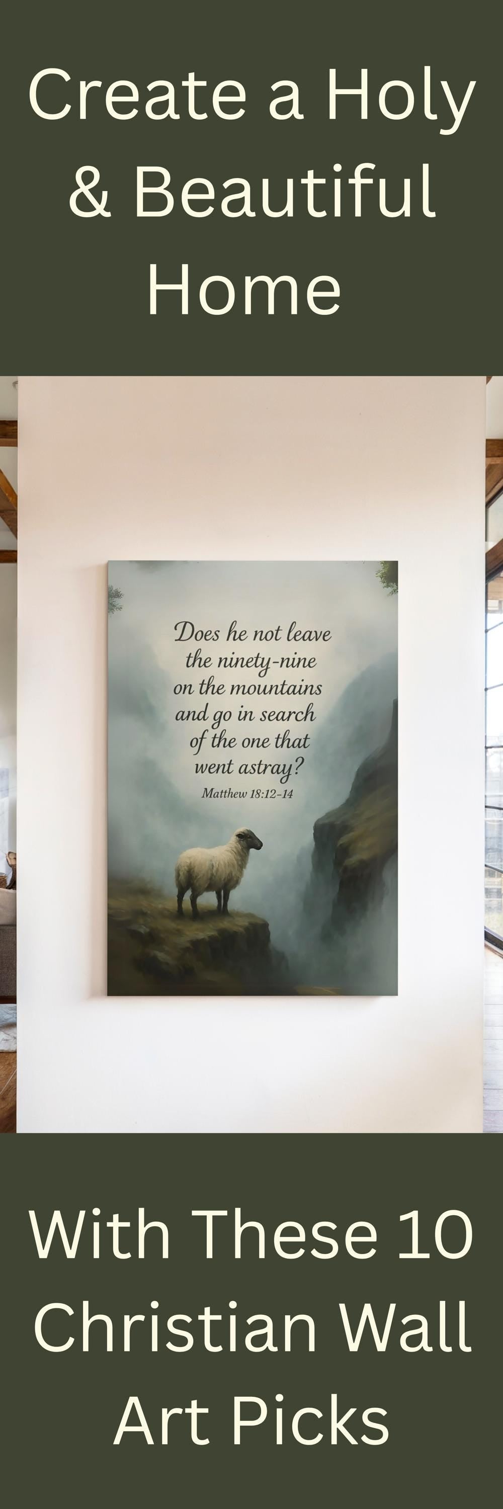 Biblical Canvas Art Decor
