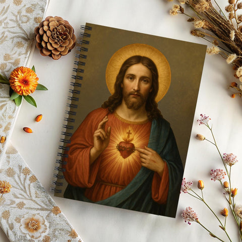 Sacred Heart of Jesus Journal Notebook for Prayer