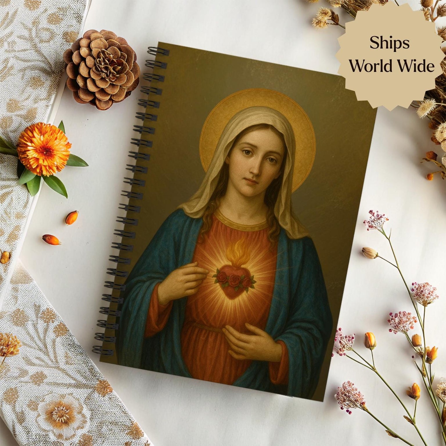 Immaculate Heart of Mary Journal Notebook