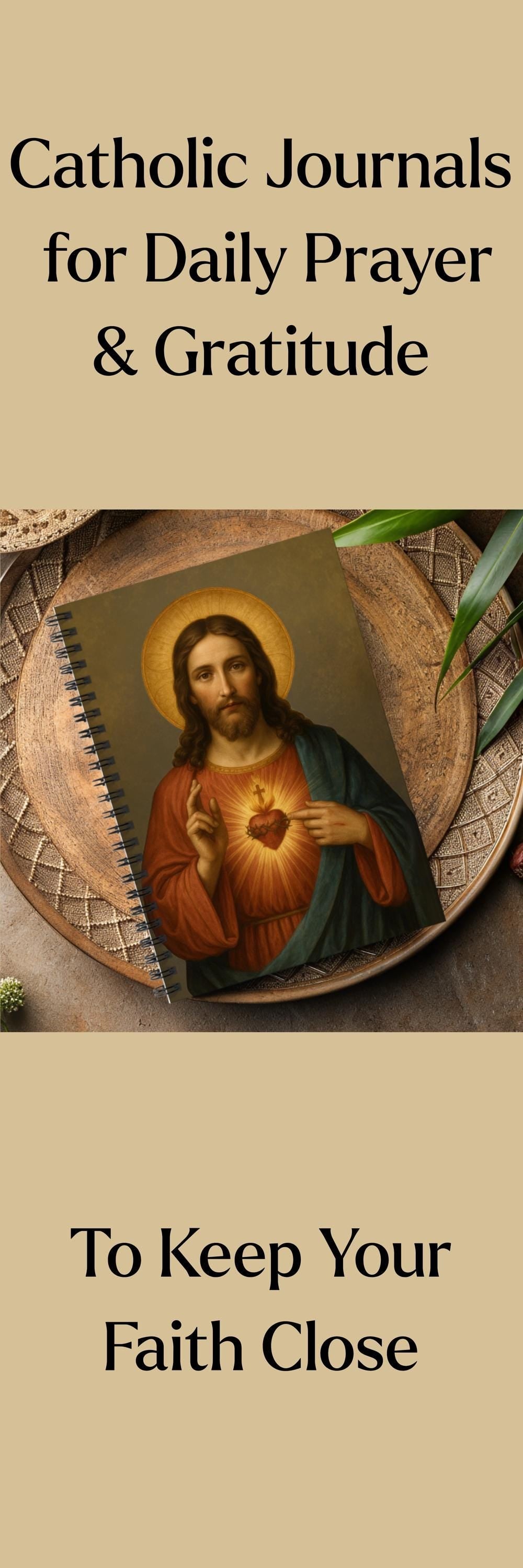 Sacred Heart of Jesus Journal Notebook for Prayer