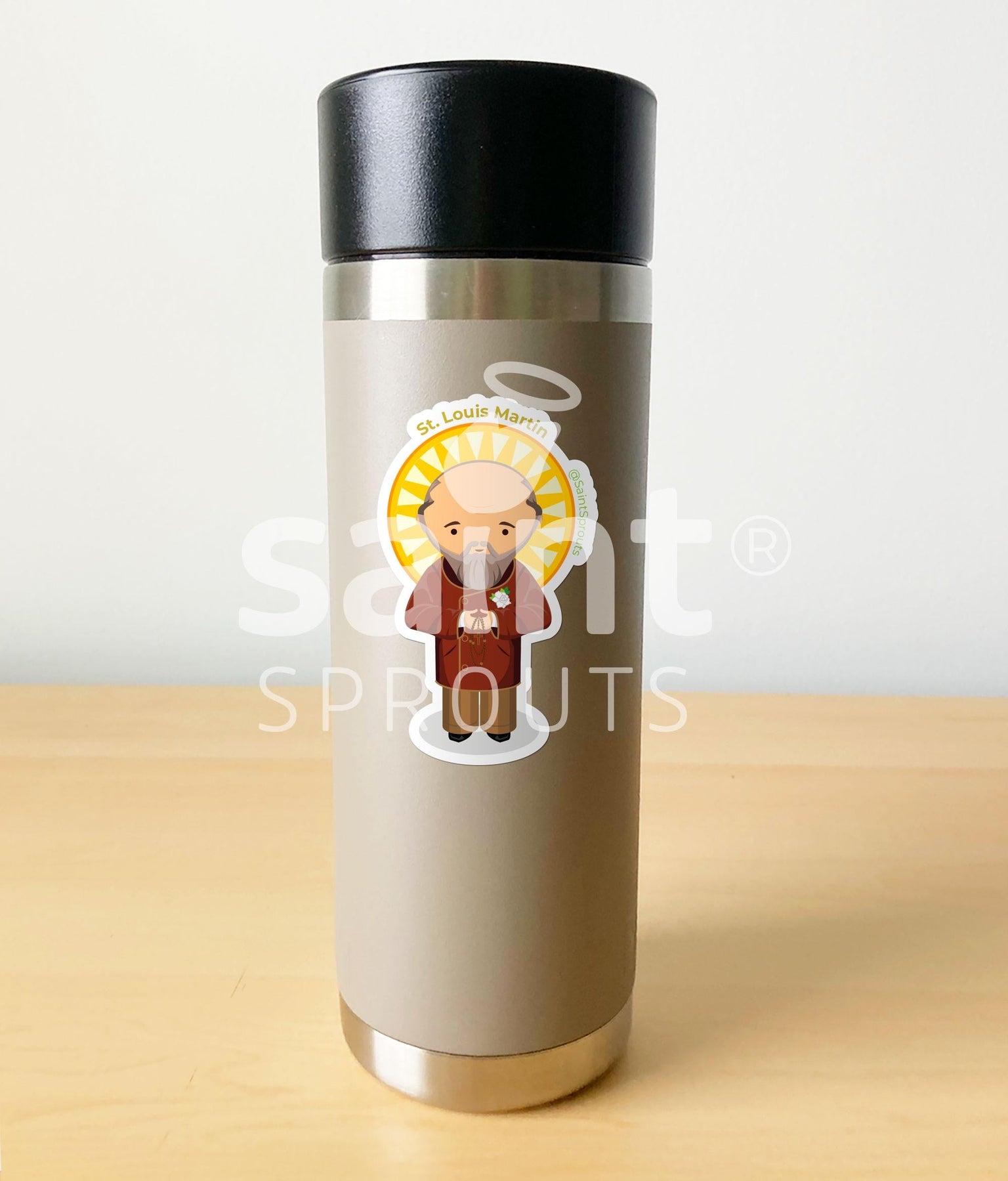 St. Louis Martin Catholic Sticker – Faithful Husband and Father of the Little Flower