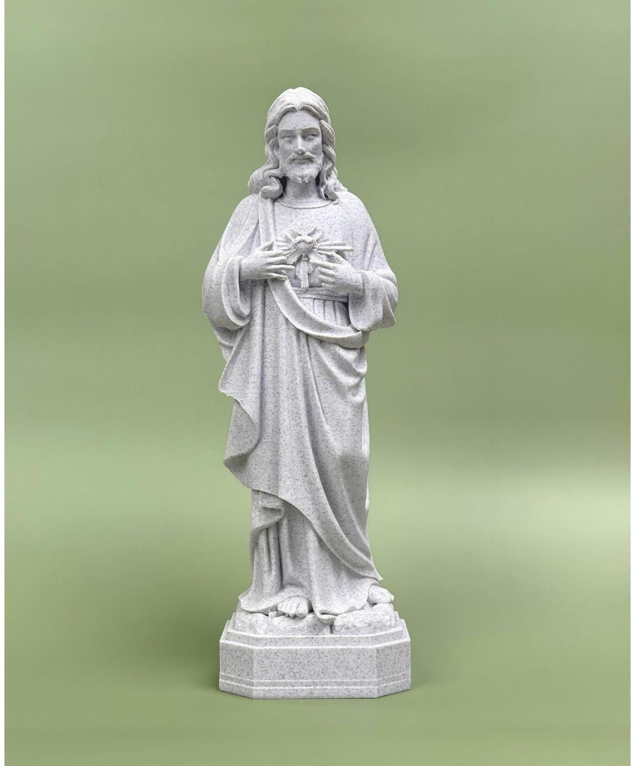 Sacred Heart of Jesus 3D Printed Statue