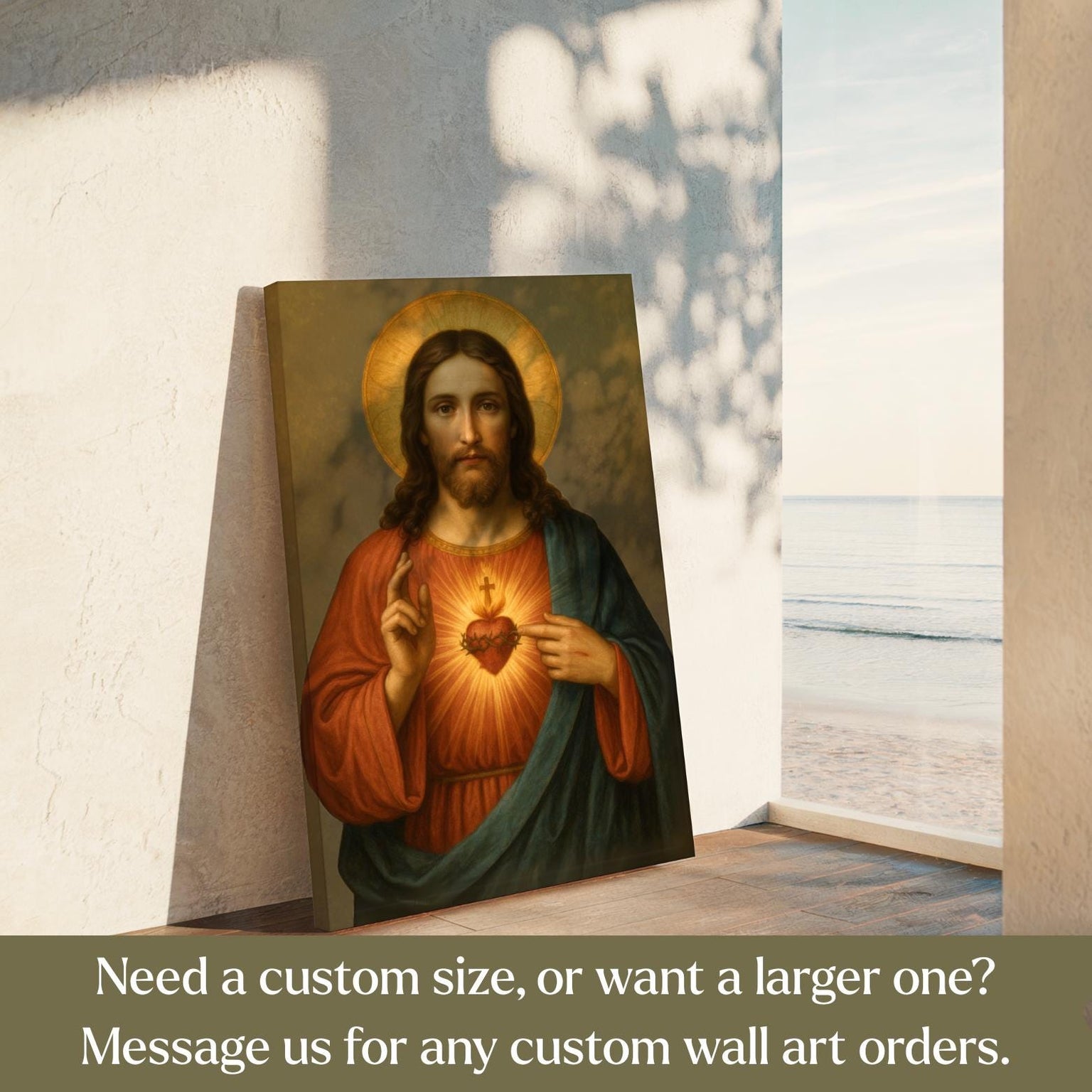 Sacred Heart of Jesus Canvas Wall Art