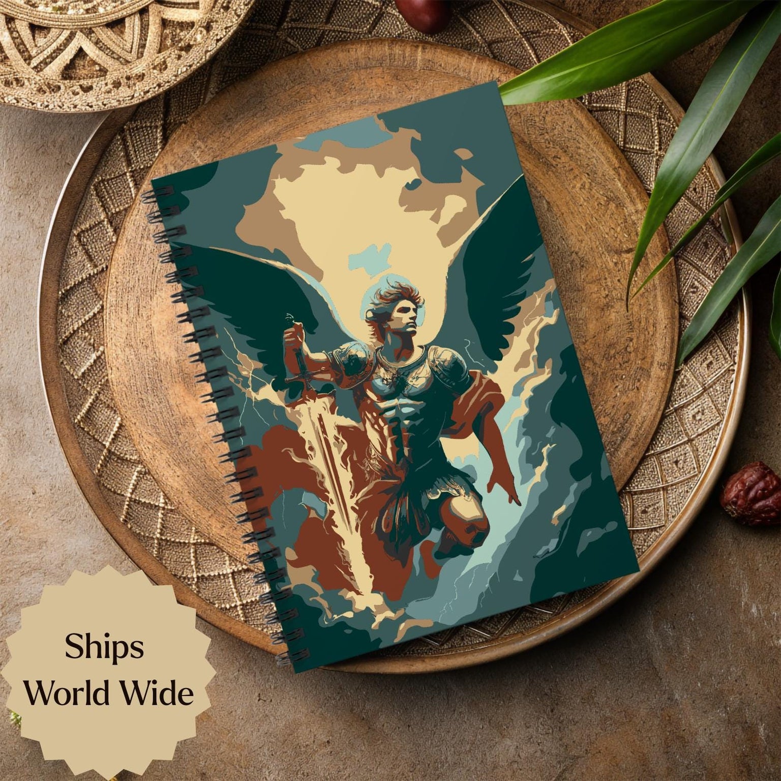 Archangel Michael Journal Spiral Bound Notebook