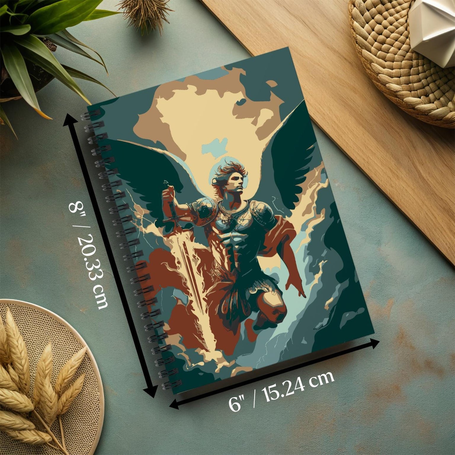 Archangel Michael Journal Spiral Bound Notebook