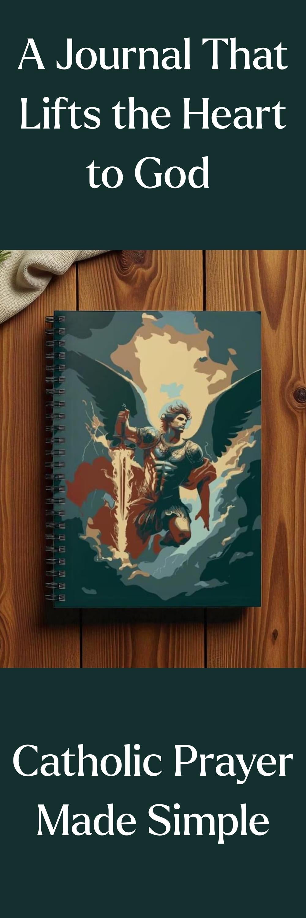 Archangel Michael Journal Spiral Bound Notebook