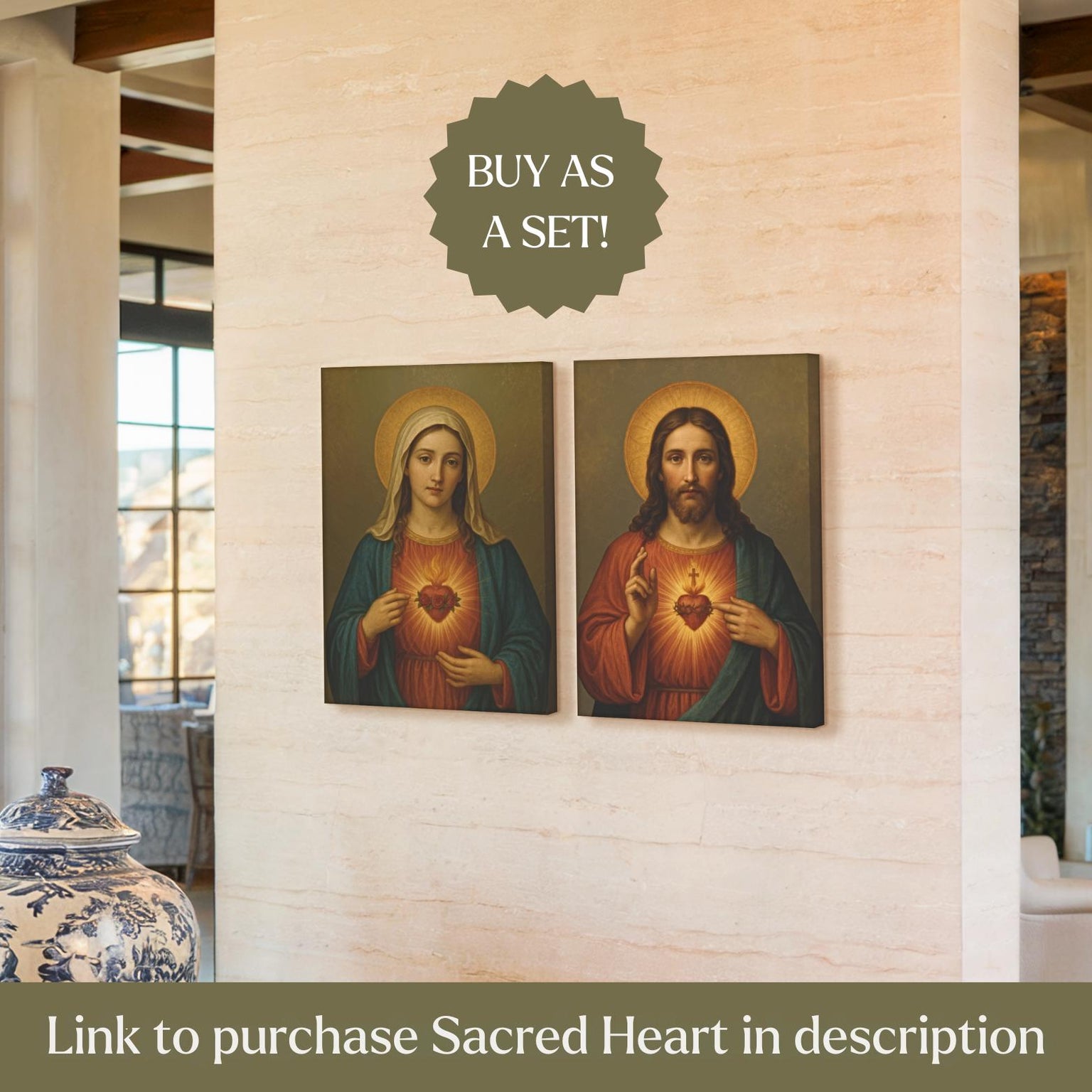 Immaculate Heart of Mary Wall Art Print