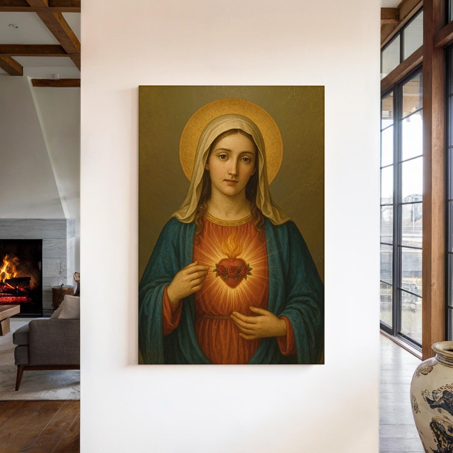 Immaculate Heart of Mary Wall Art Print