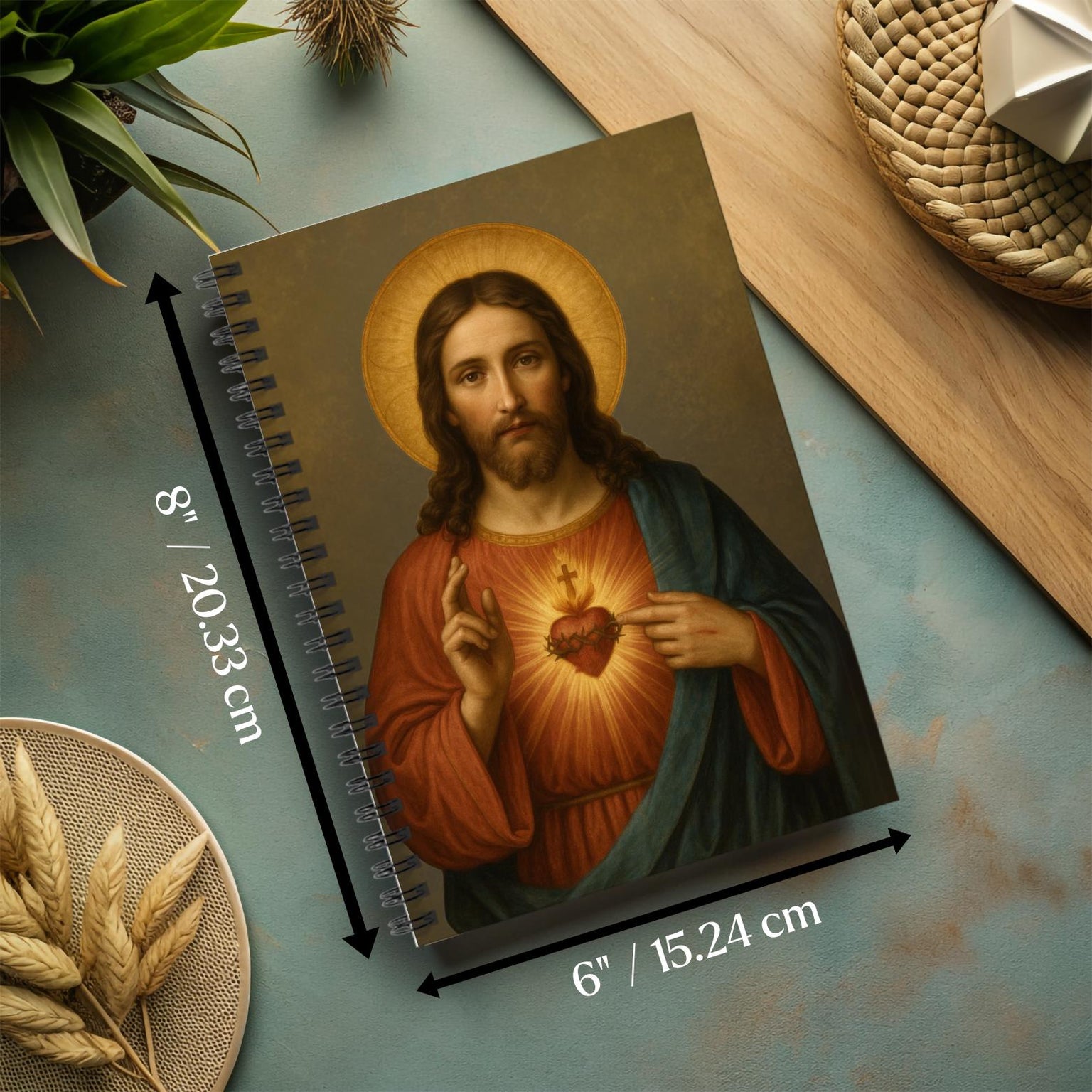 Sacred Heart of Jesus Journal Notebook for Prayer
