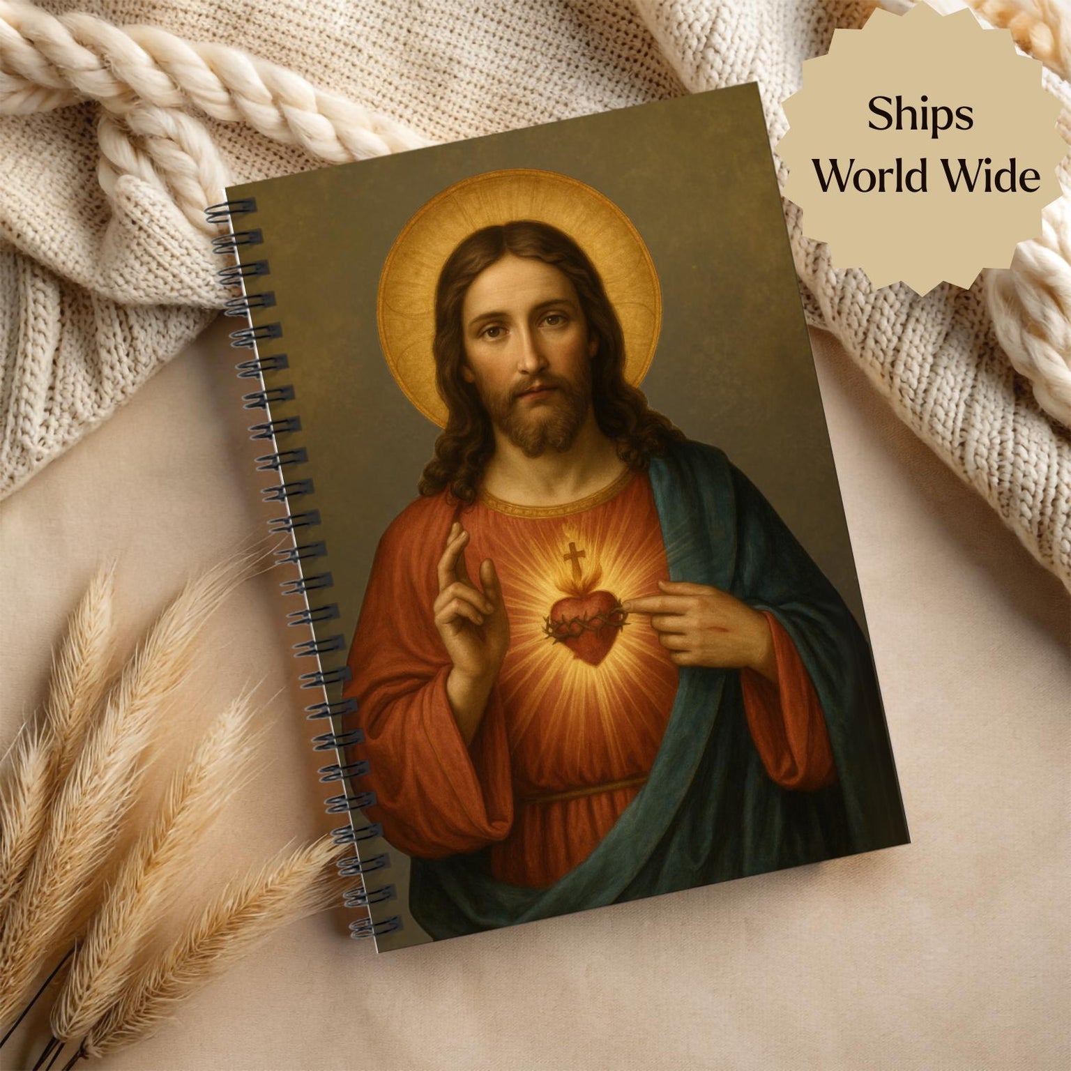 Sacred Heart of Jesus Journal Notebook for Prayer