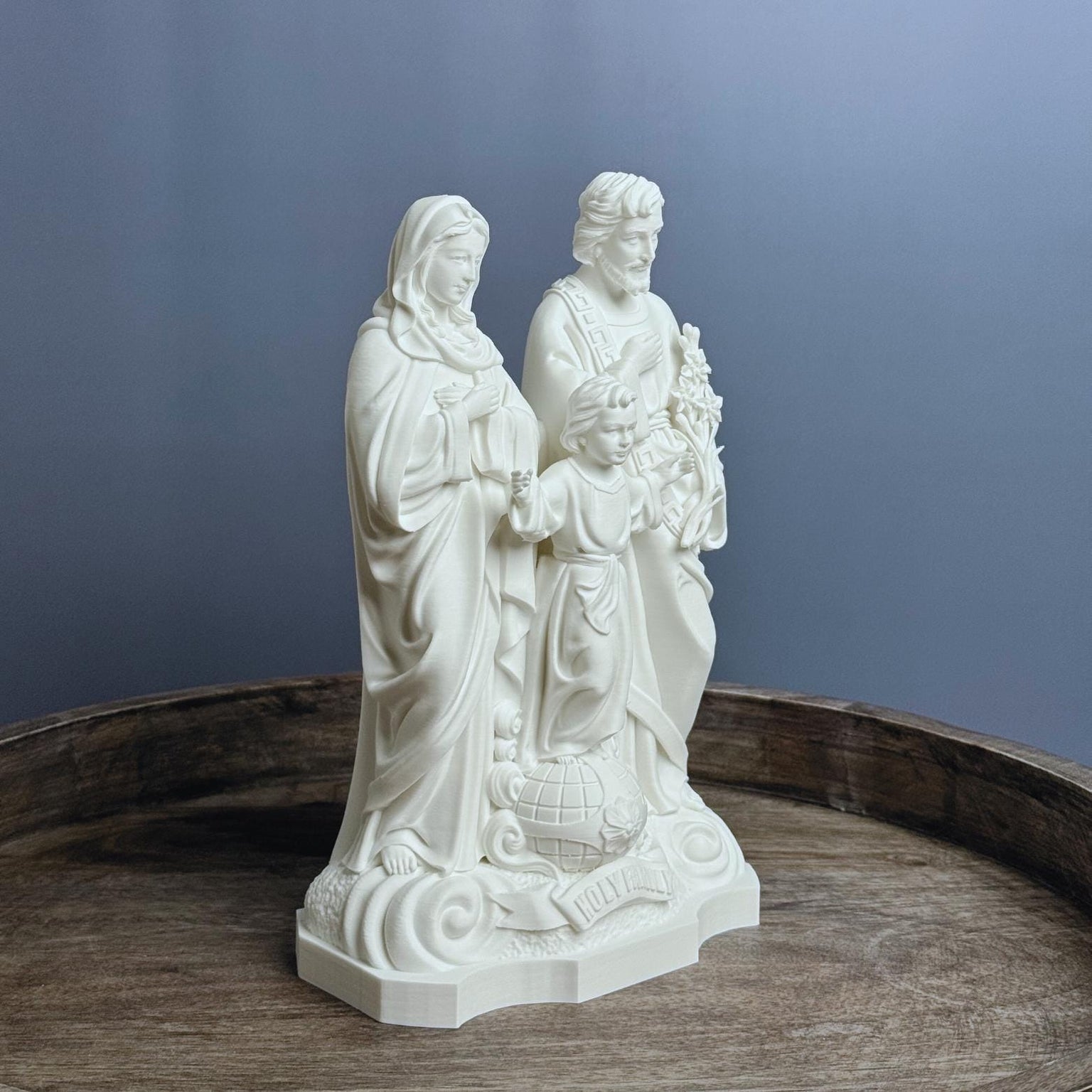 Holy Family Statue Display Stand Alone