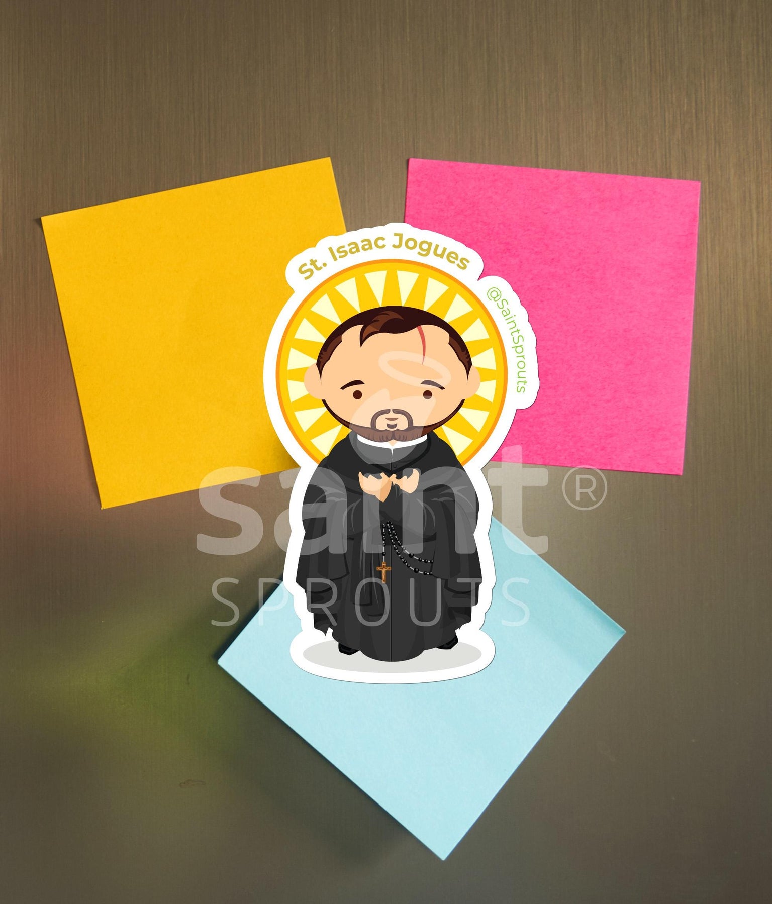 St. Isaac Jogues Catholic Magnet - North American Martyr - Patron of Missionaries