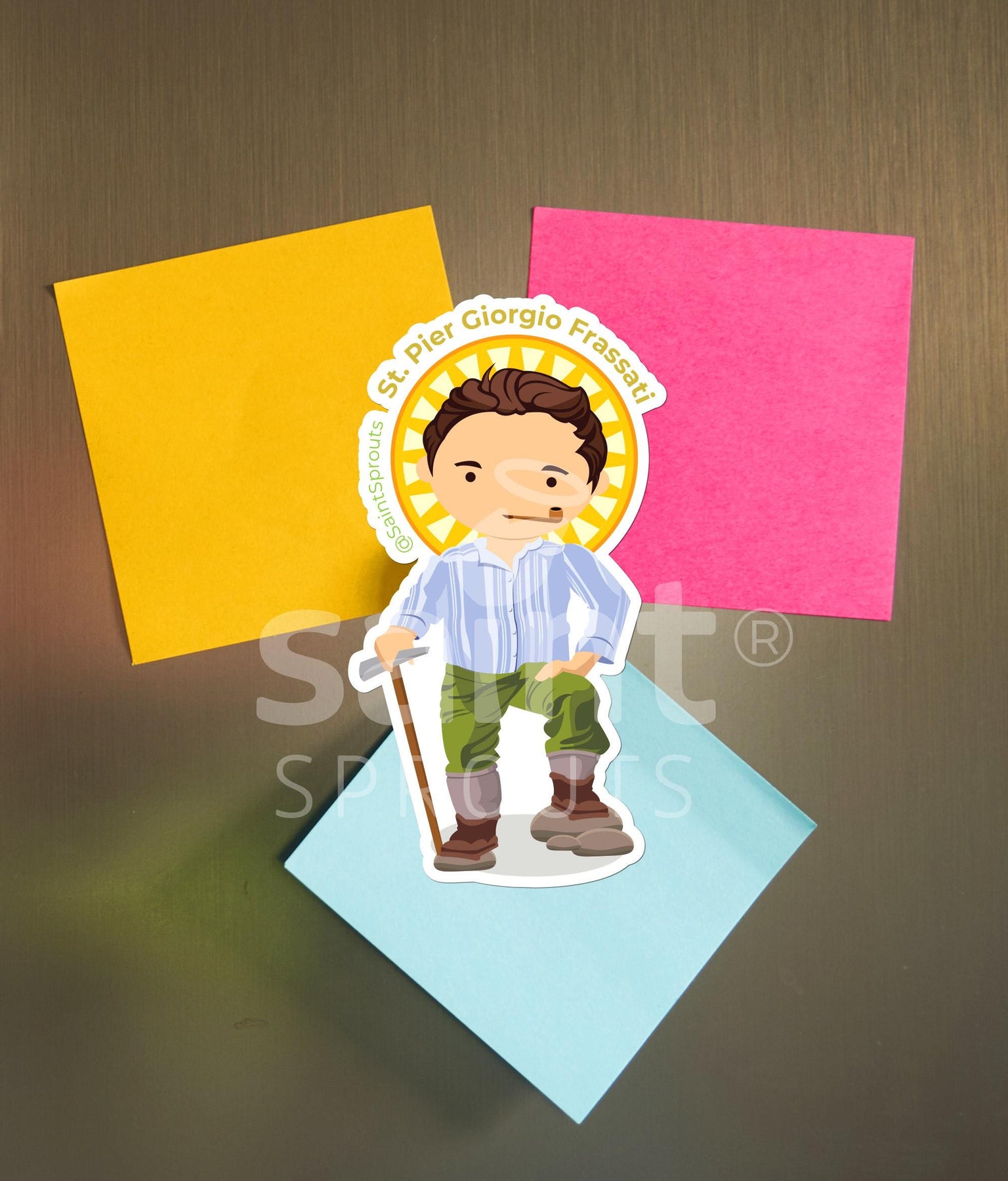 St. Pier Giorgio Frassati Catholic Magnet – “Verso l’Alto” Inspiration for Youth