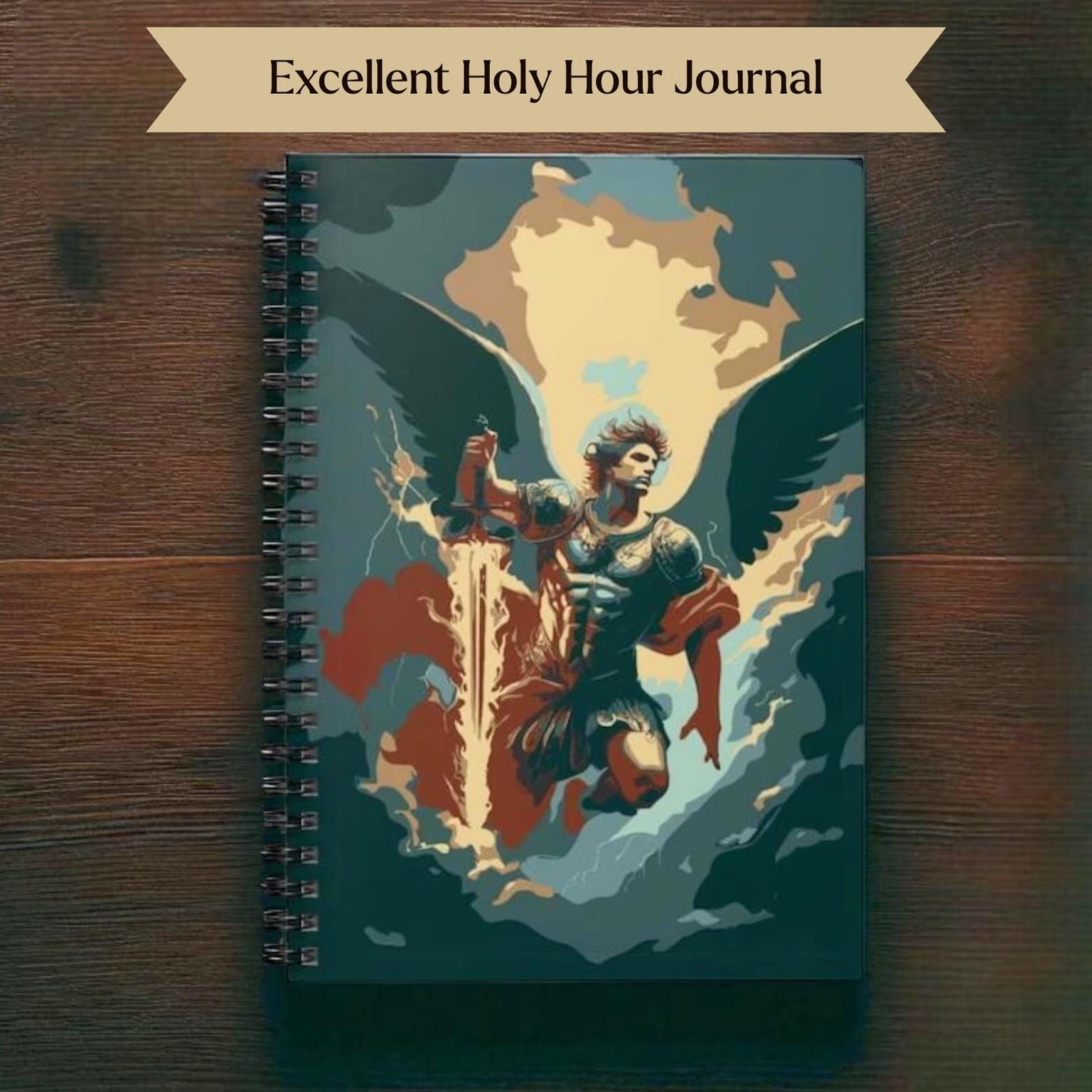 Archangel Michael Journal Spiral Bound Notebook