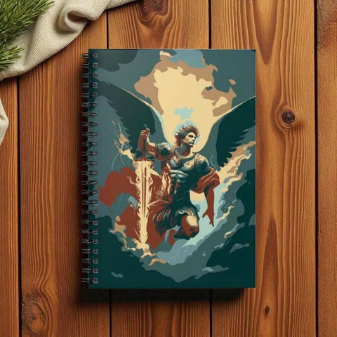 Archangel Michael Journal Spiral Bound Notebook