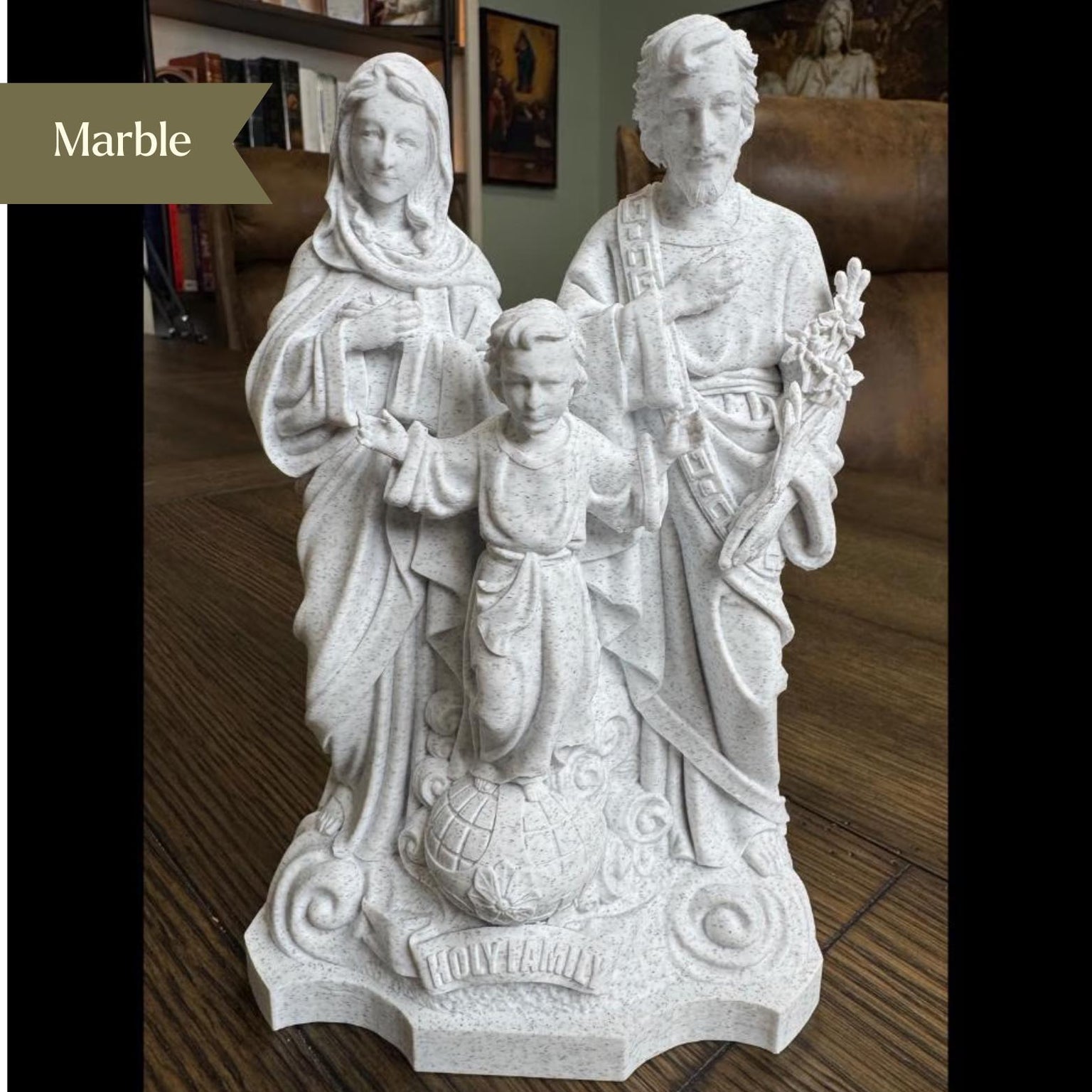 Holy Family Statue Display Stand Alone
