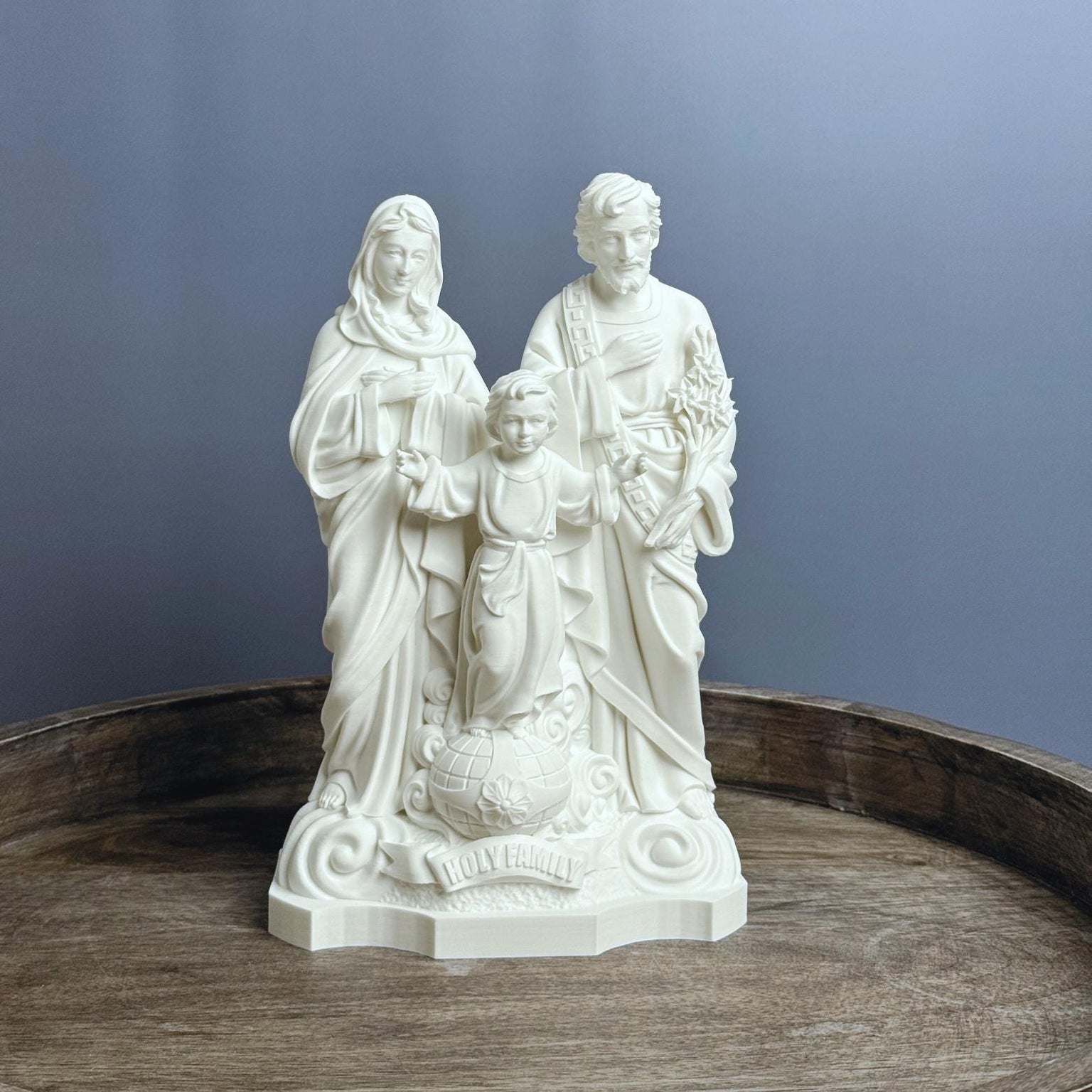 Holy Family Statue Display Stand Alone