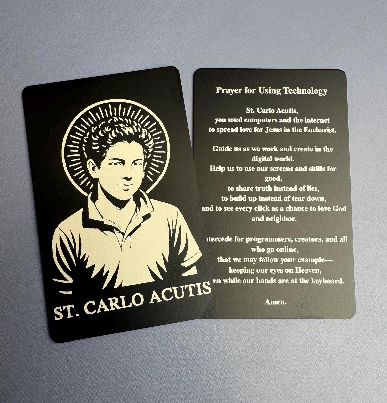 Carlo Acutis Prayer Card