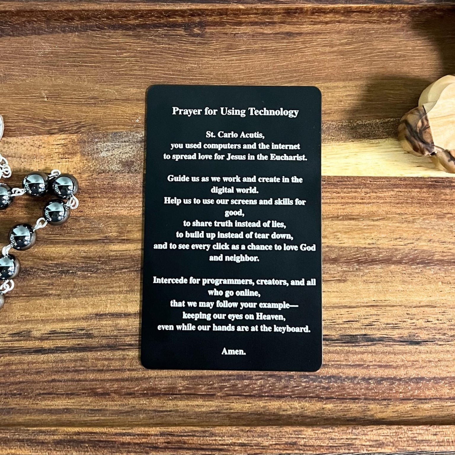 Carlo Acutis Prayer Card